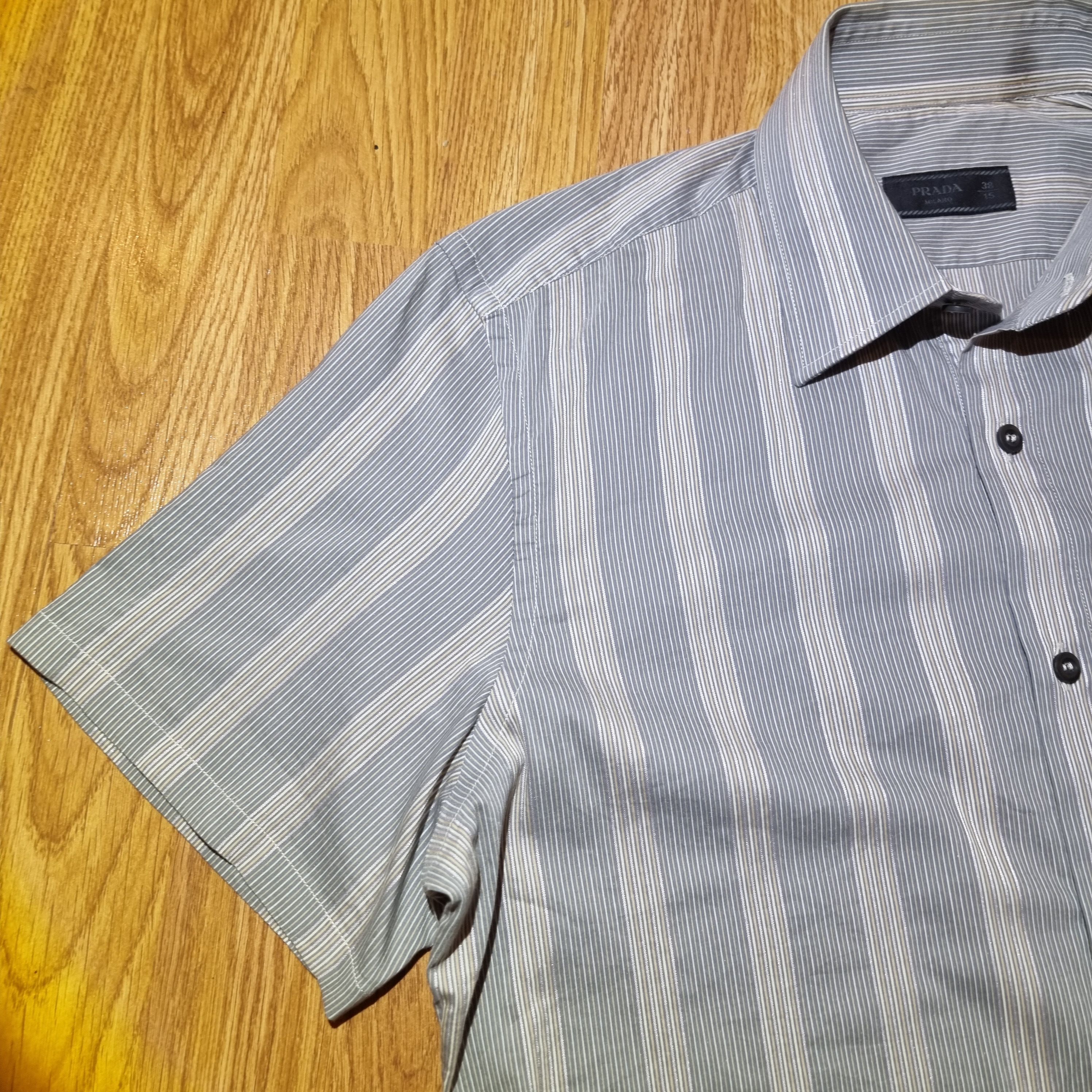 Prada Prada slim fit pinstripe shirt Size US S / EU 44-46 / 1 - 3 Thumbnail