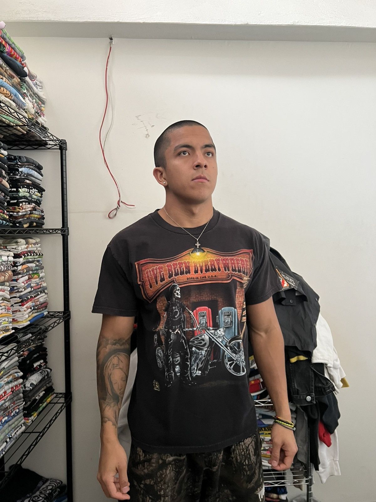 Harley Davidson 2000s Sturgis Skull Johnny’s Lived to Ride Choppers Tee Size US L / EU 52-54 / 3 - 3 Thumbnail