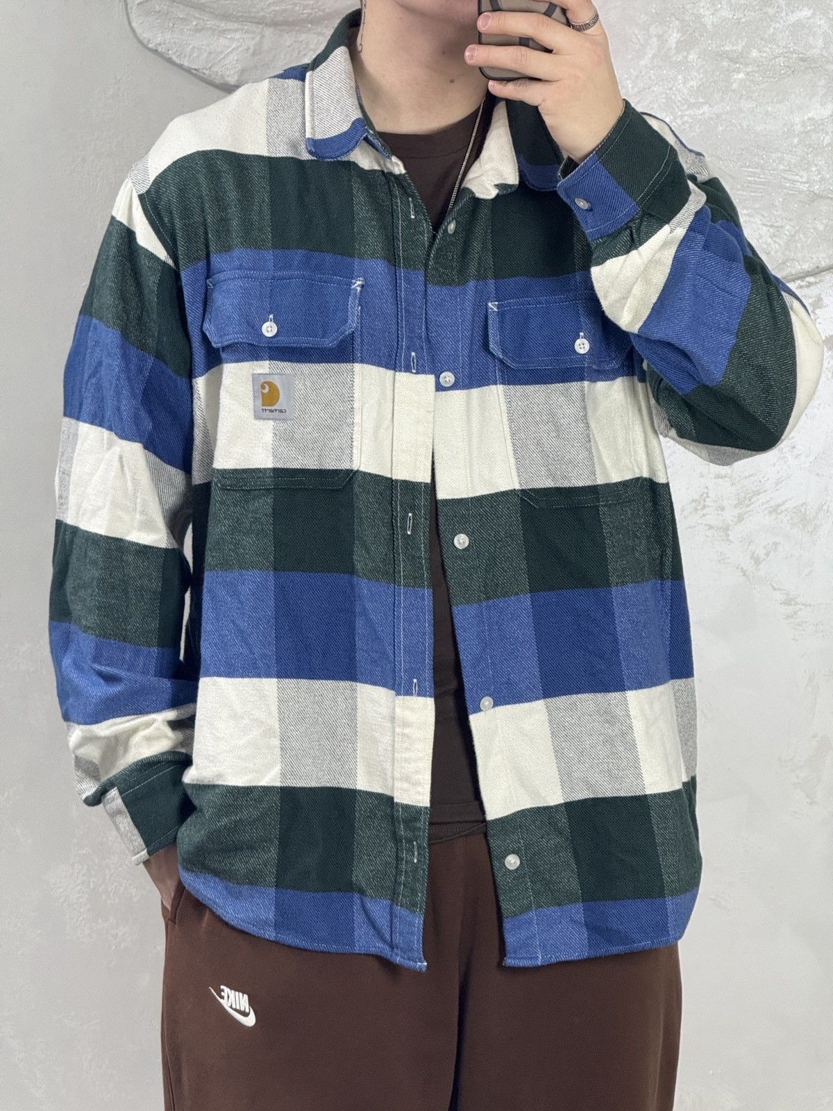Carhartt Very rare lyman shirt jacket carhartt workwear vibe Size US XL / EU 56 / 4 - 1 Thumbnail