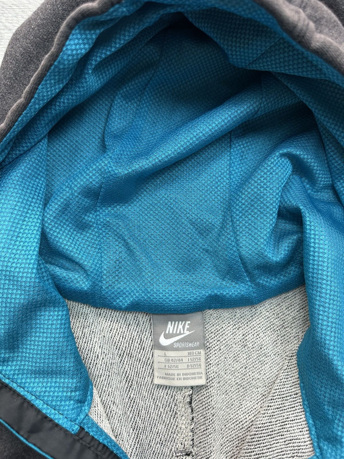 Nike × Vintage Vintage full zip hoodie Nike air 90s Size US L / EU 52-54 / 3 - 5 Thumbnail