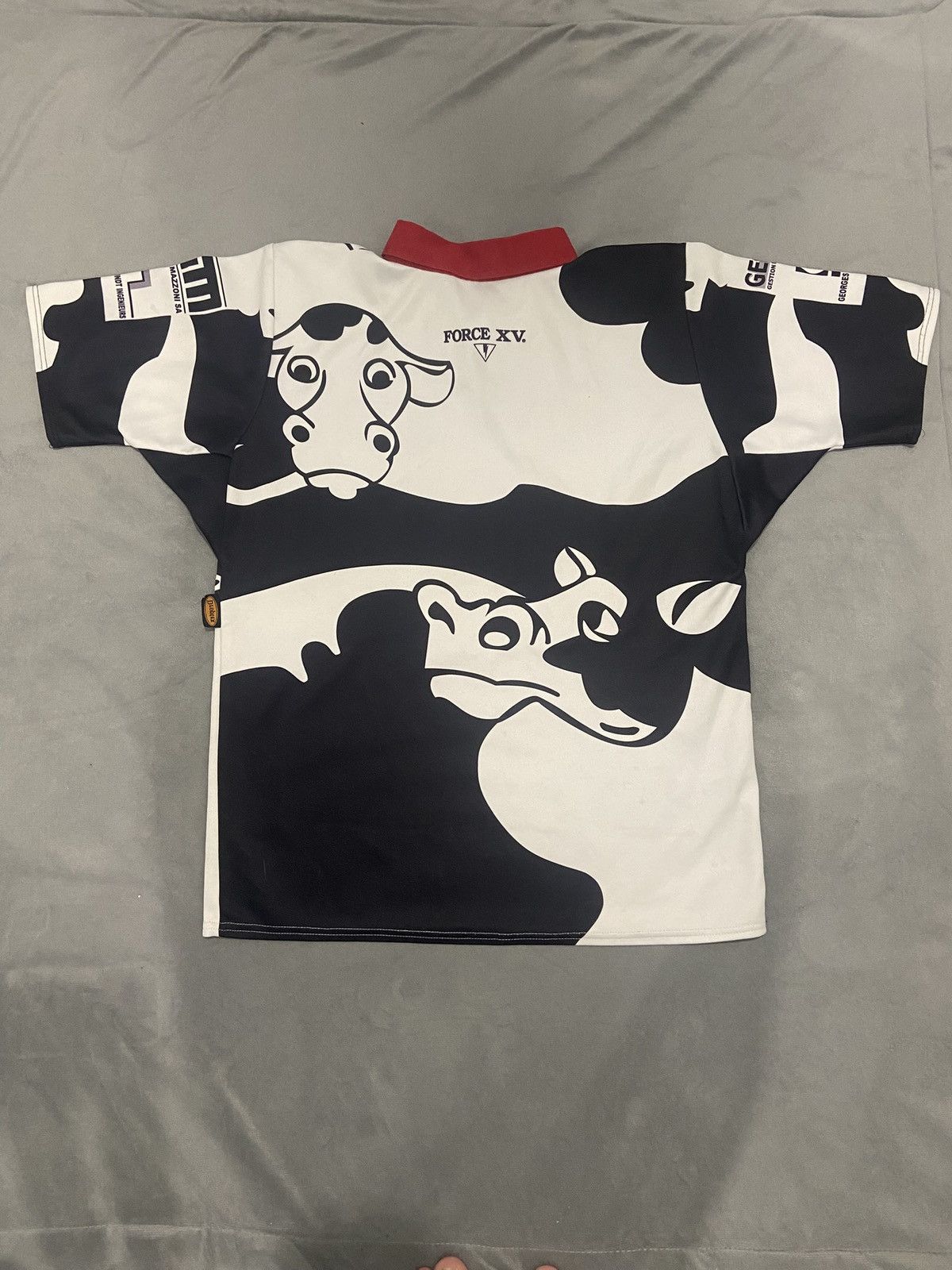 Other Vintage Force XV Rugby Jersey Cow Print XL (2001) Size US XL / EU 56 / 4 - 2 Thumbnail