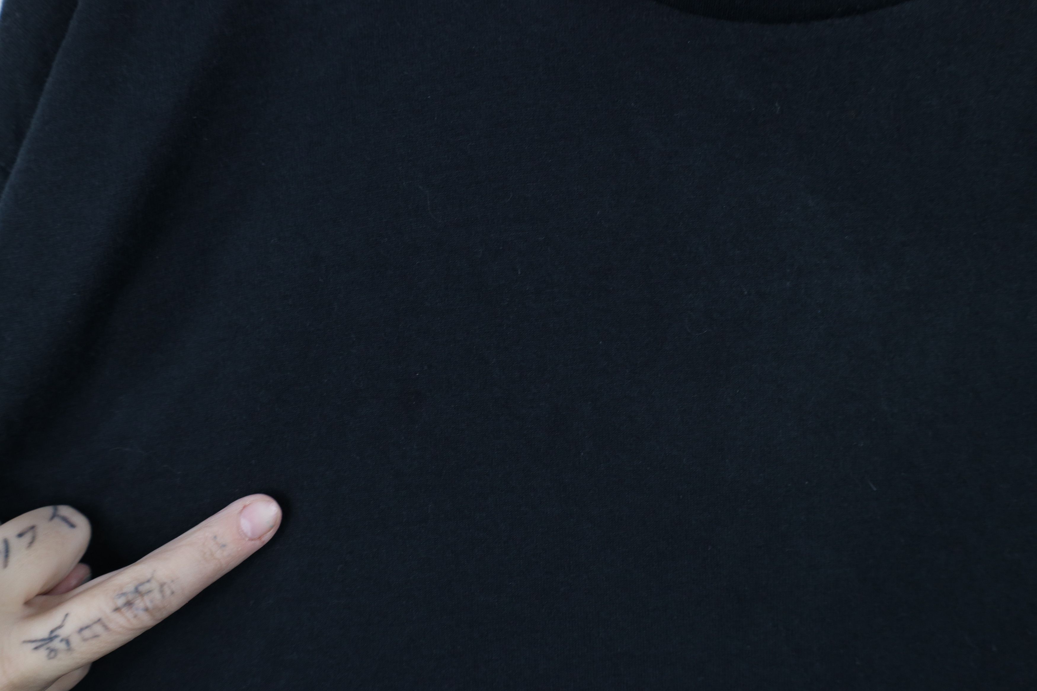 Vintage Vintage 90s Streetwear Blank Short Sleeve T-Shirt Black Size US XL / EU 56 / 4 - 4 Thumbnail