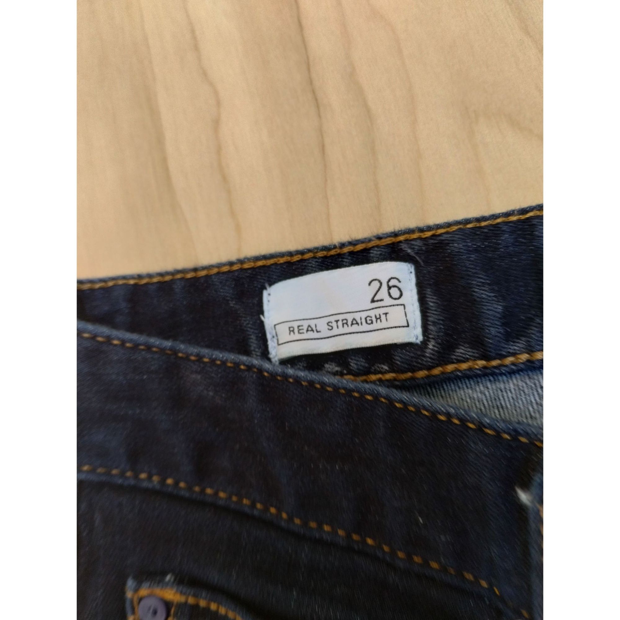 Gap Women Gap 1969 Real Straight Dark Wash Jeans Size 26 Waist 2 Size 26" / US 2 / IT 38 - 5 Thumbnail