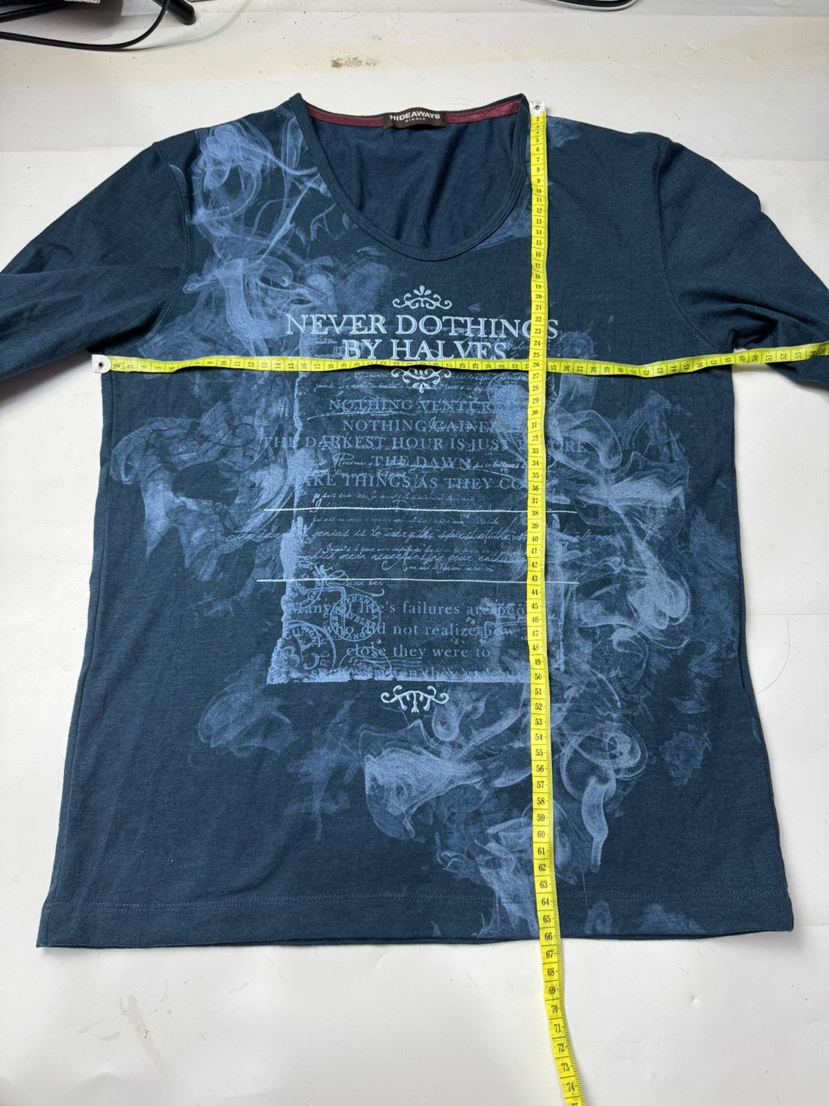 If Six Was Nine × Japanese Brand × Le Grande Bleu (L.G.B.) Nicole Smoke Poem Japanese Long Sleeve Size US M / EU 48-50 / 2 - 7 Thumbnail