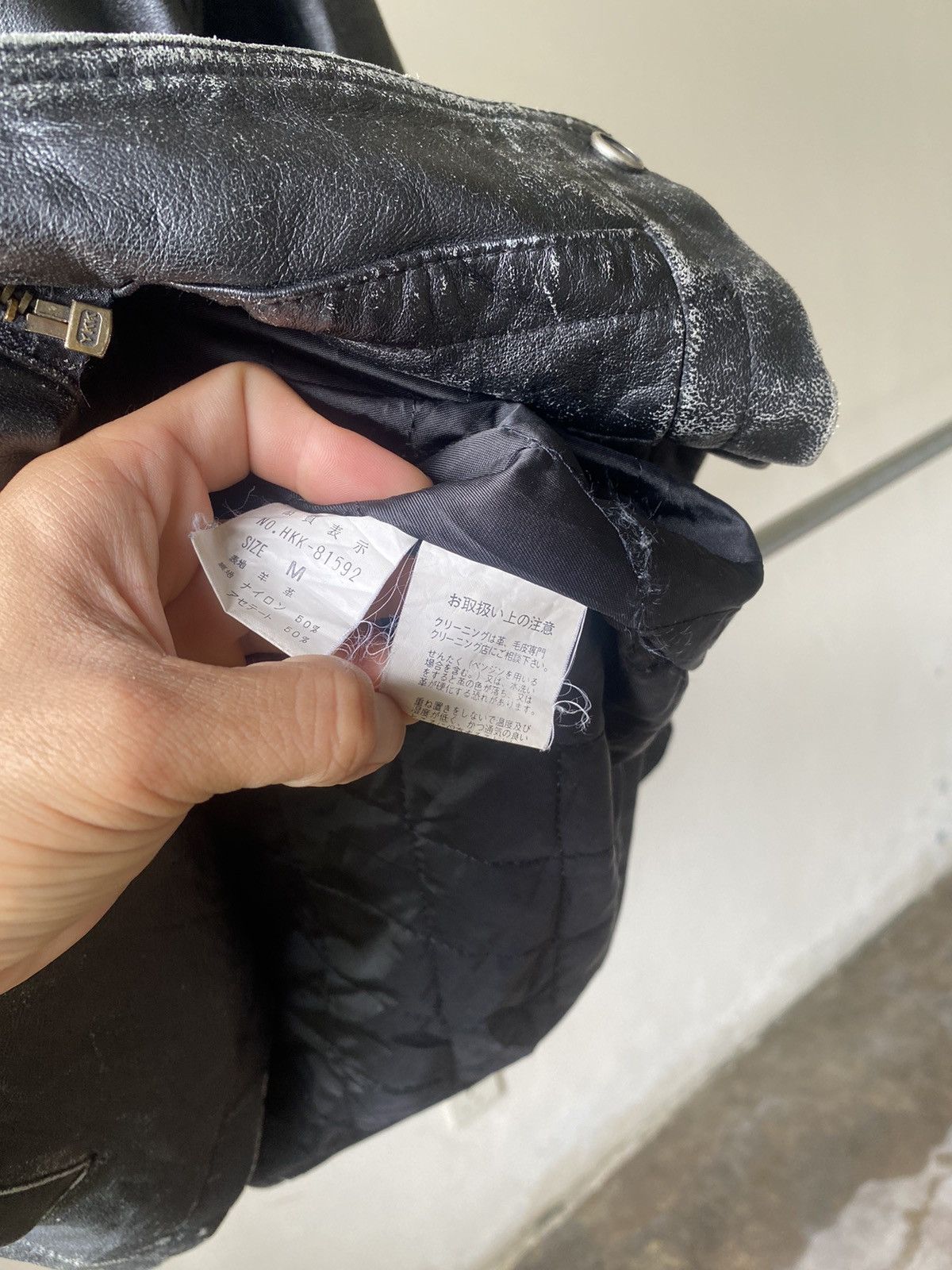 Vintage HUNT SHEEPSKIN LEATHER JACKET CASUAL 90s PUNK LGB Size US M / EU 48-50 / 2 - 10 Thumbnail