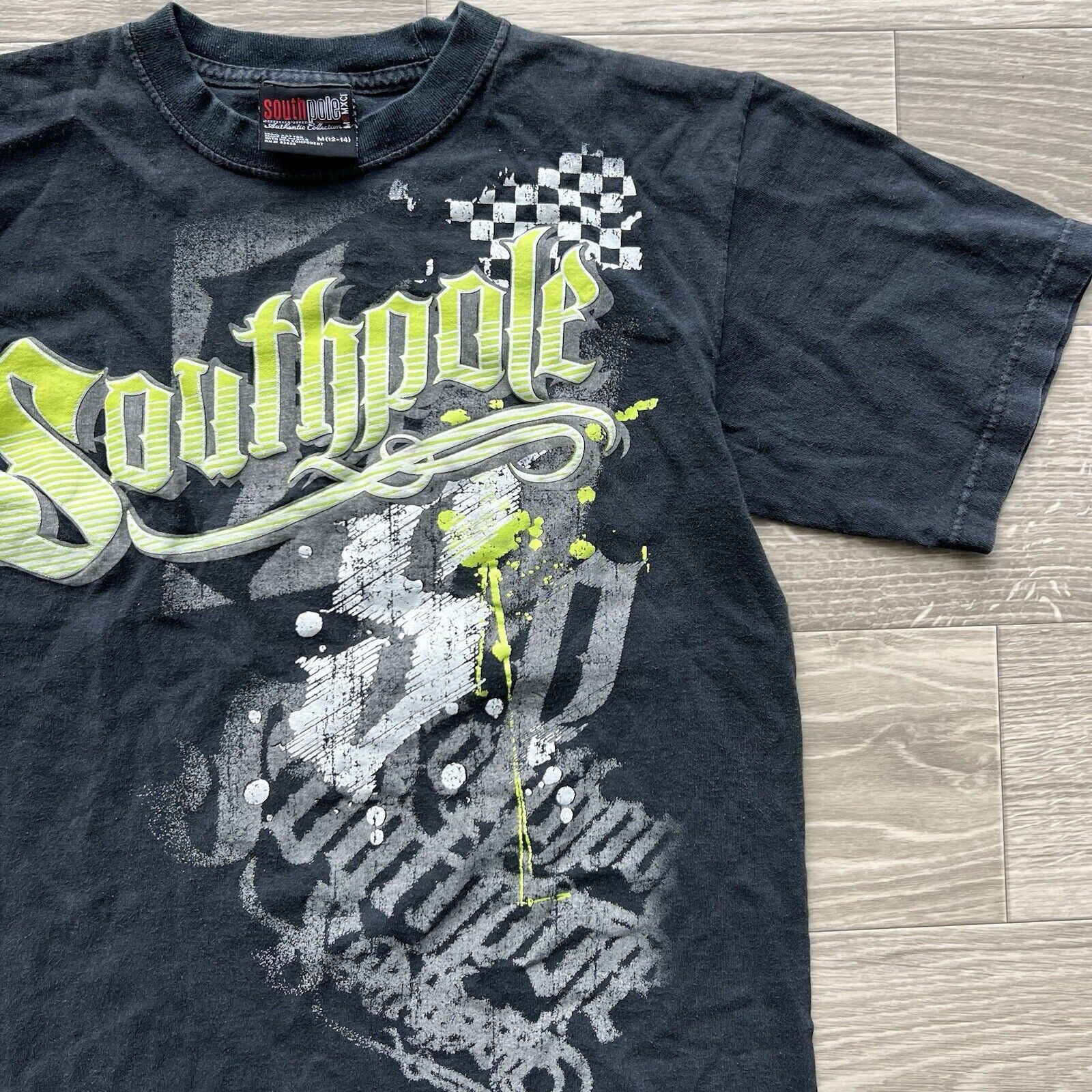 Southpole Vintage Y2K South Pole T-shirt Mens Size M Emo Goth Skater Size US M / EU 48-50 / 2 - 2 Thumbnail