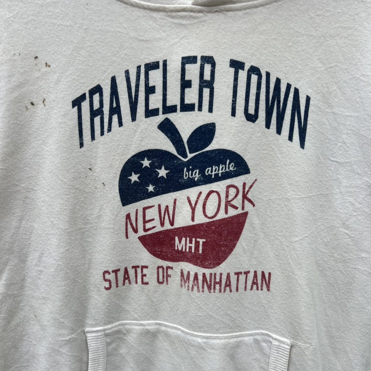 Russell Athletic “VINTAGE” TRASHED RUSSEL GRAPHIC TEE HOODIE Size US L / EU 52-54 / 3 - 6 Thumbnail