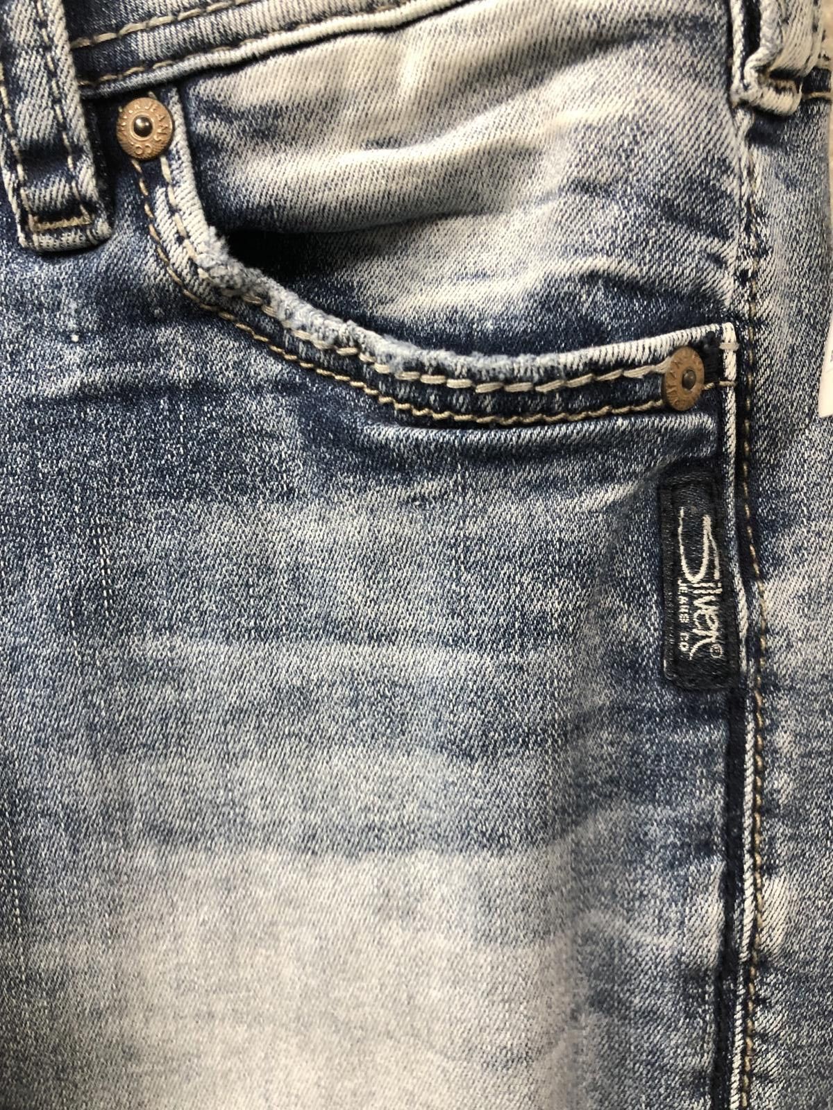 Silver Jeans Co. Silver Jeans Co. Denim Motion Women's Slim Fit Jeans Size 28" / US 6 / IT 42 - 3 Thumbnail
