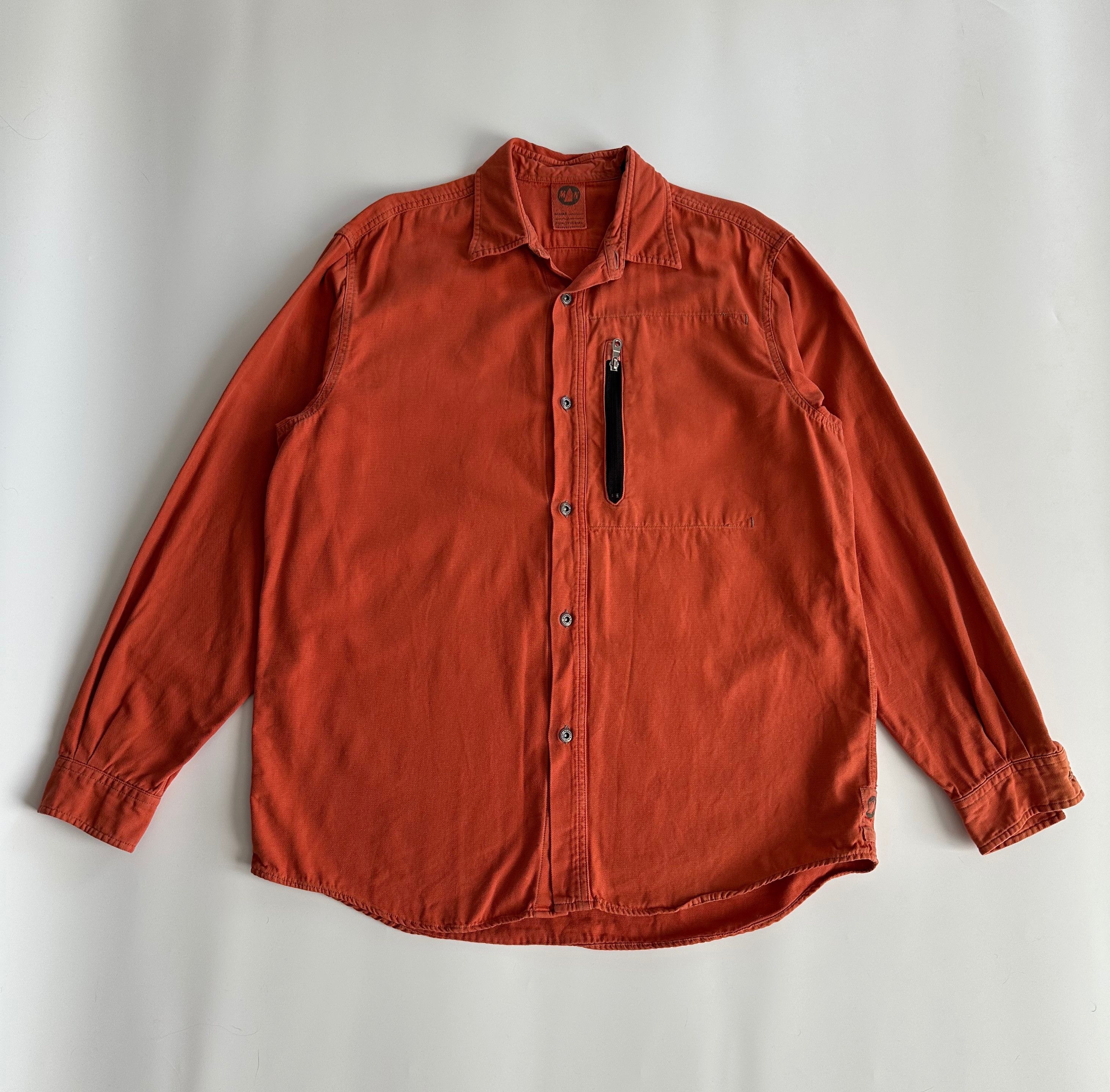 Vintage Murphy&Nye overshirt cotton faded orange jacket XL Size US XL / EU 56 / 4 - 1 Thumbnail