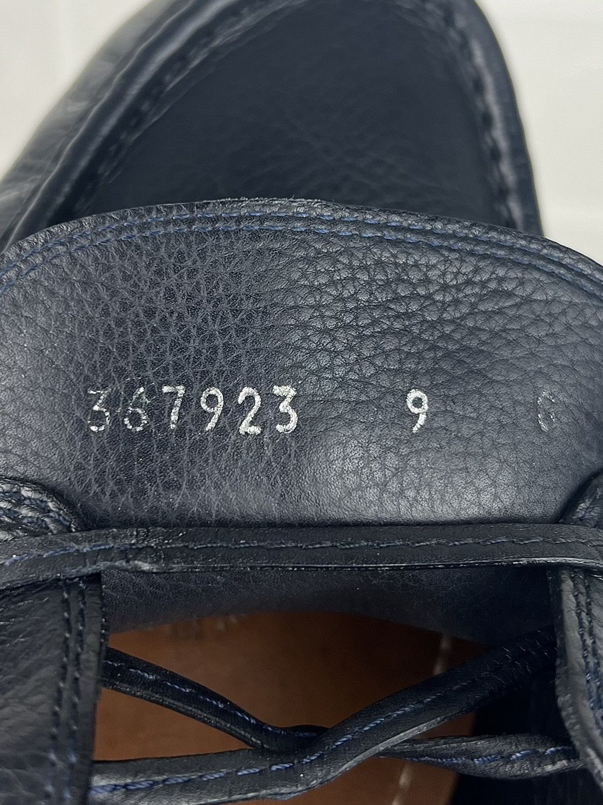 Gucci GUCCI Loafers Leather Shoes Laces Tassels Bamboo Navy Men's Size US 9.5 / EU 42-43 - 18 Thumbnail