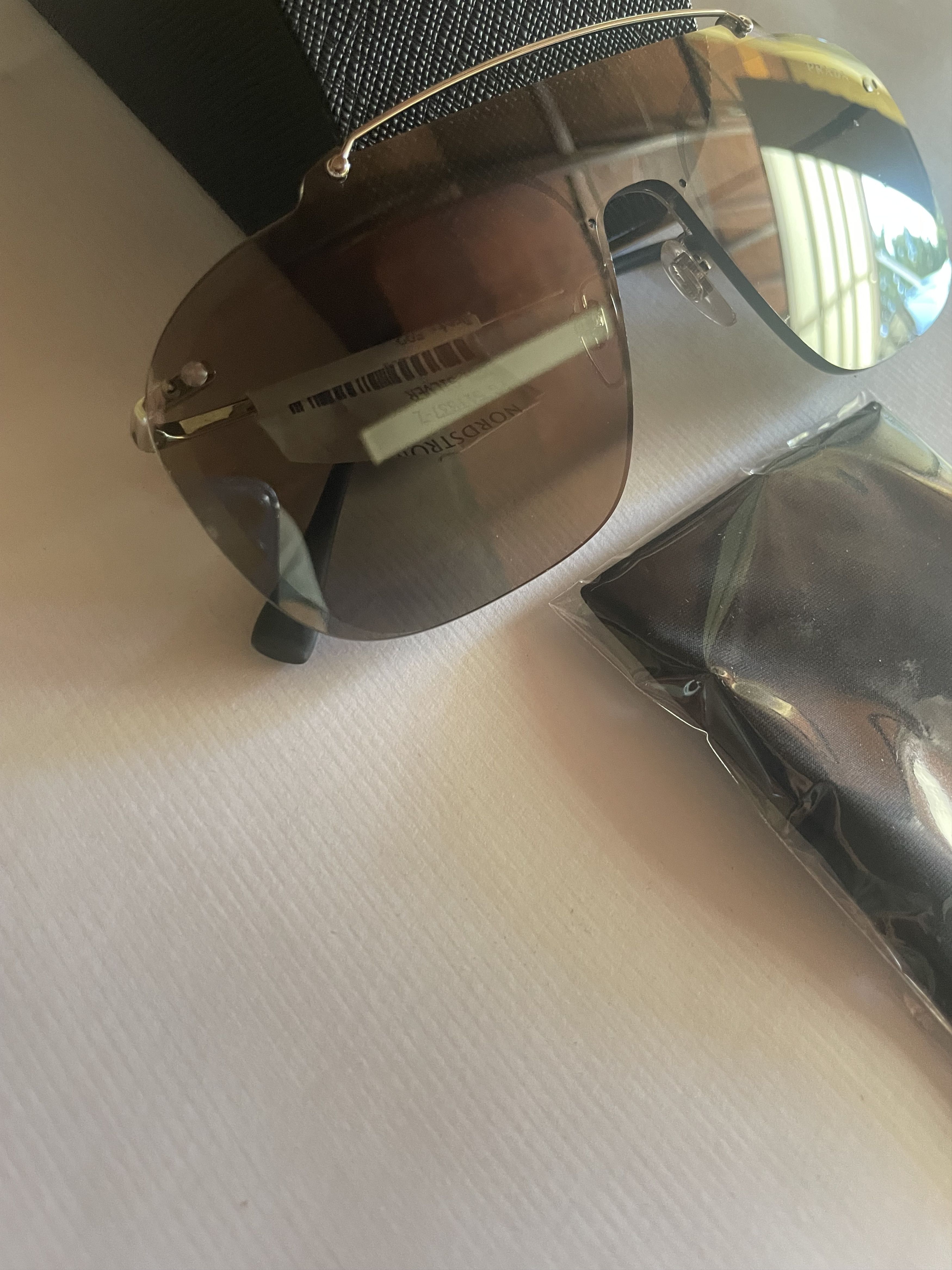 Prada Prada SPS51T 1BC-128 Linea Rossa Sunglasses Size ONE SIZE - 3 Thumbnail