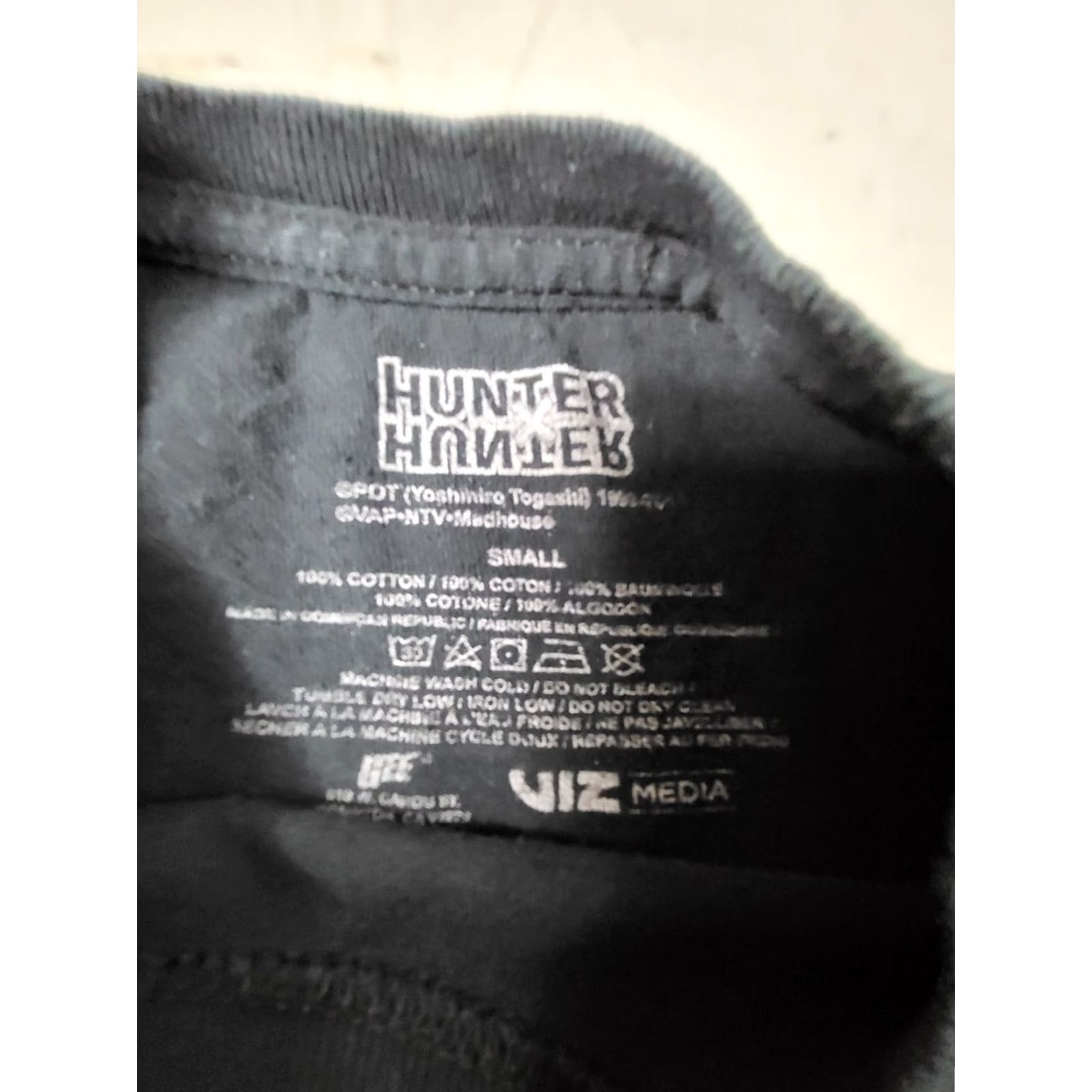Hunter Hunter X Hunter T-Shirt Black Short Sleeve Mens Size S Size US S / EU 44-46 / 1 - 5 Thumbnail