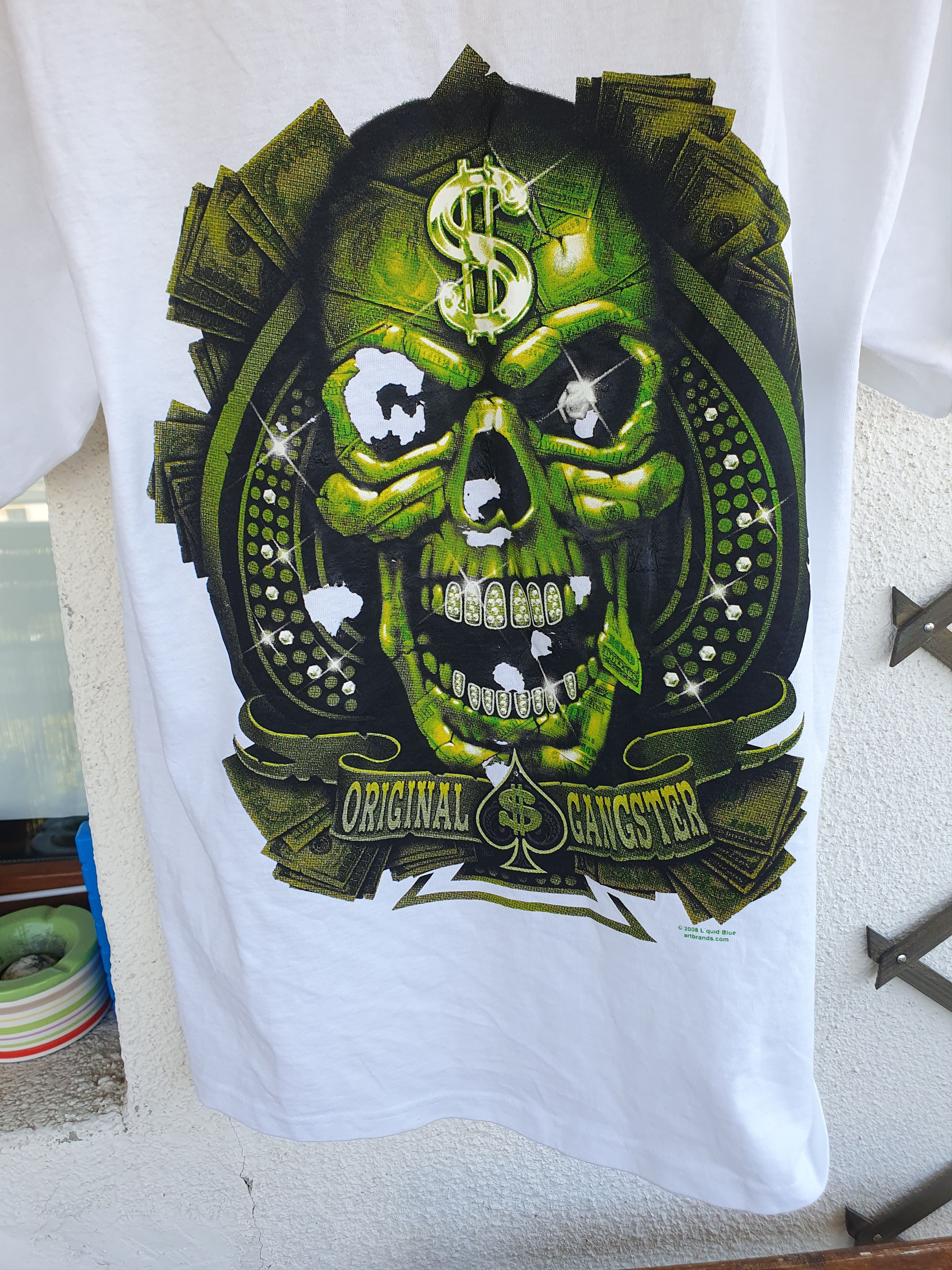 Liquid Blue Liquid Blue Bling Skull 2008 t-shirt sz L/M? Size US L / EU 52-54 / 3 - 8 Thumbnail