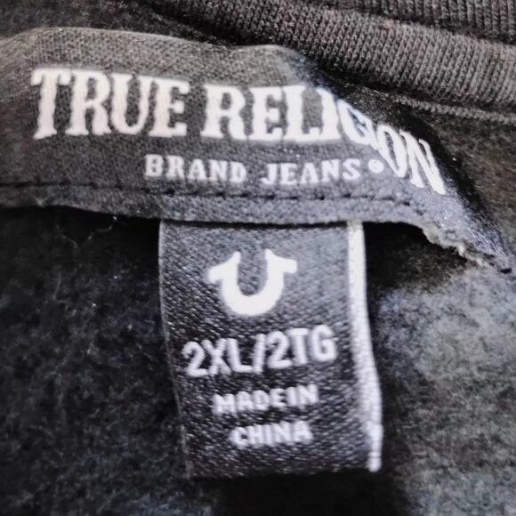 True Religion True Religion Raw Exaggerated Icon Zipper Hoodie Sweatshirt Size US XXL / EU 58 / 5 - 3 Thumbnail
