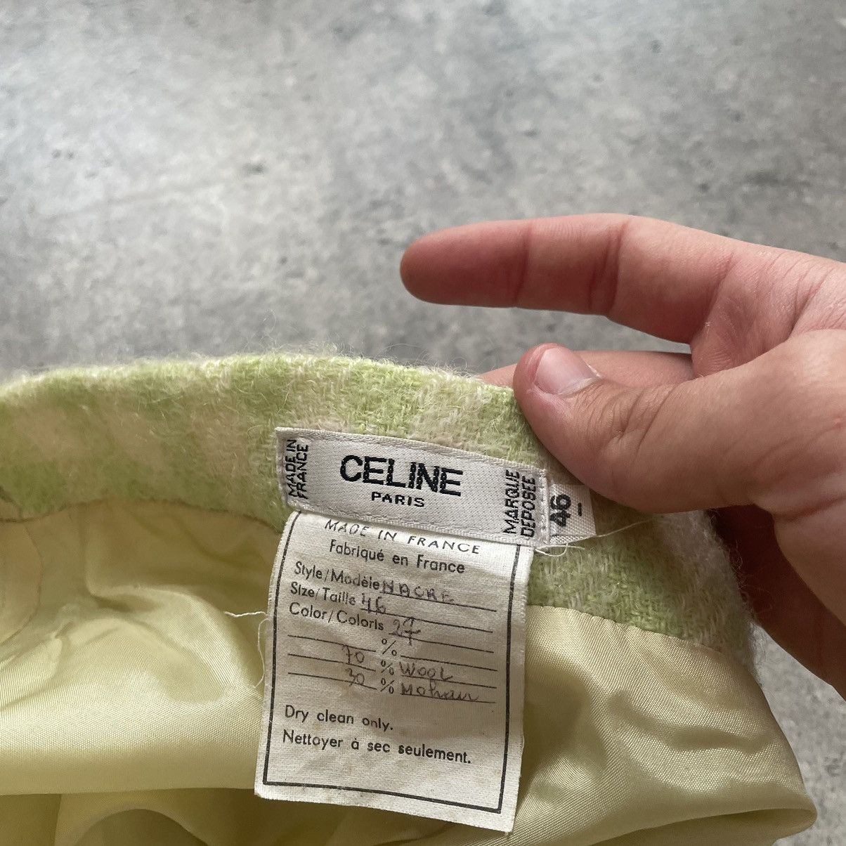 Celine × Vintage Vintage 80s Celine Maxi Skirt Size 32" / US 10 / IT 46 - 4 Thumbnail