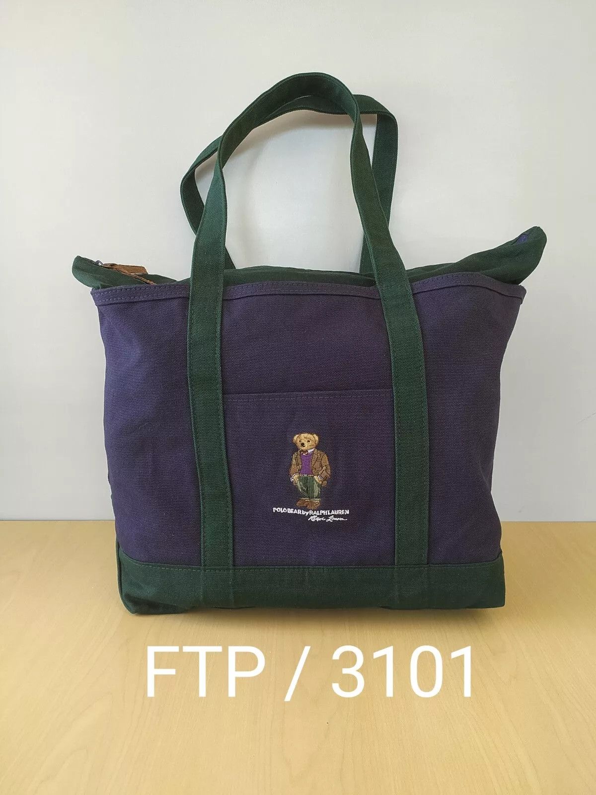 Polo Ralph Lauren Polo Ralph Lauren Polo Bear Canvas Tote Bag FTP 3101 Size ONE SIZE - 10 Thumbnail