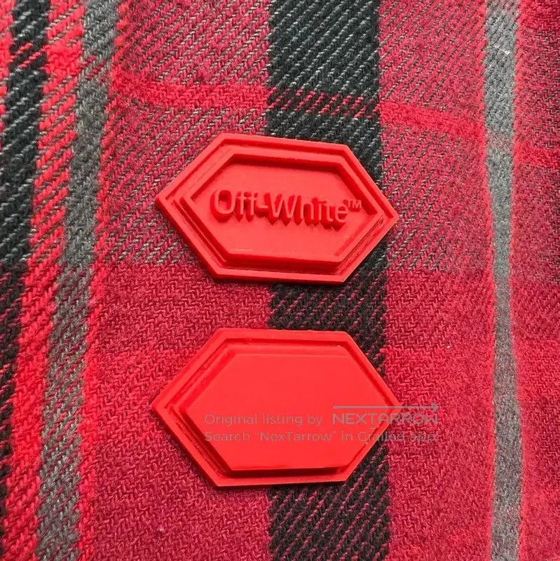 Off-White Off-White Red Plaid Long Sleeve Jacket . Size US S / EU 44-46 / 1 - 4 Thumbnail