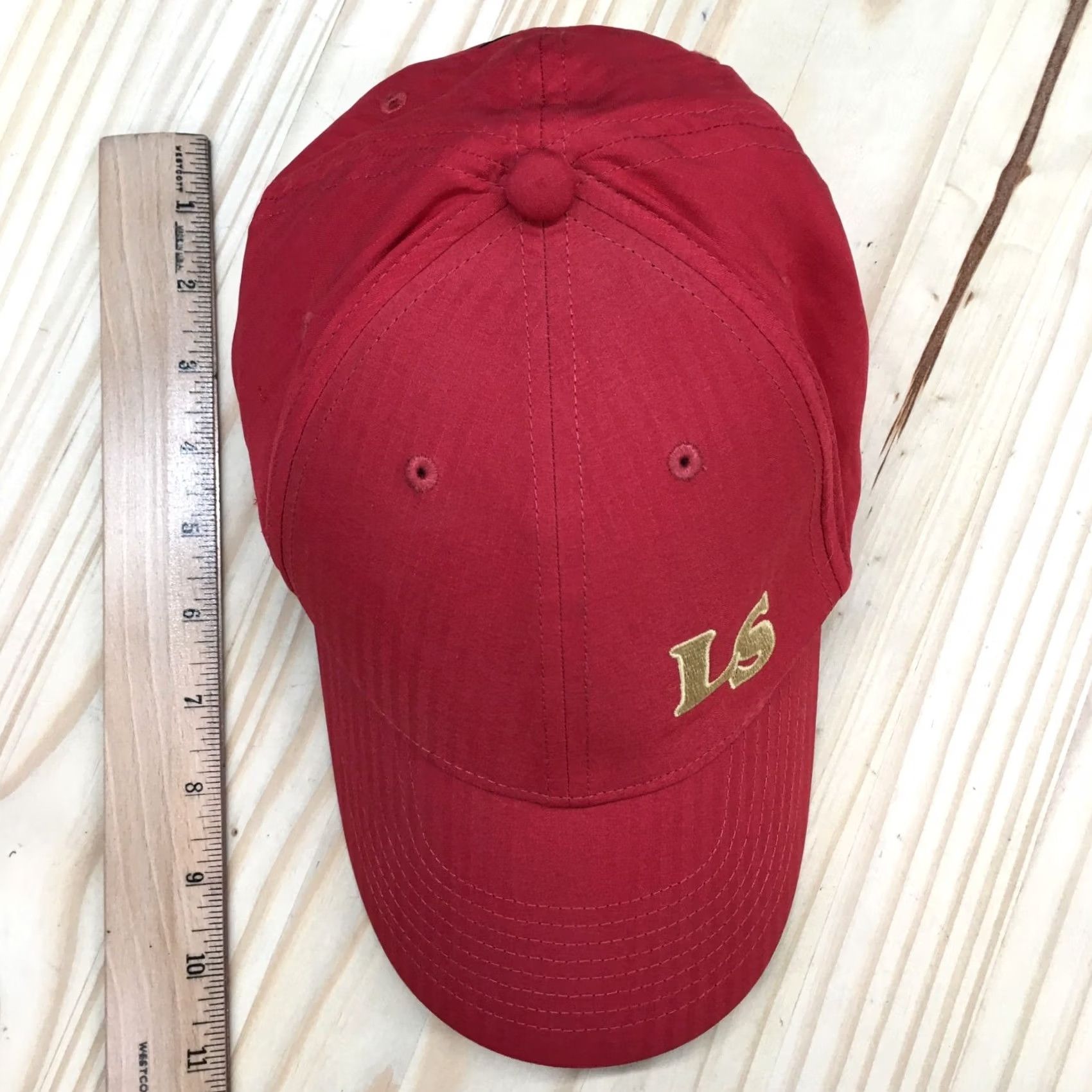 Nike Nike LS Legacy91 Baseball Cap Hat Mens One Size Maroon Embroidered Dri Fit Size ONE SIZE - 3 Thumbnail