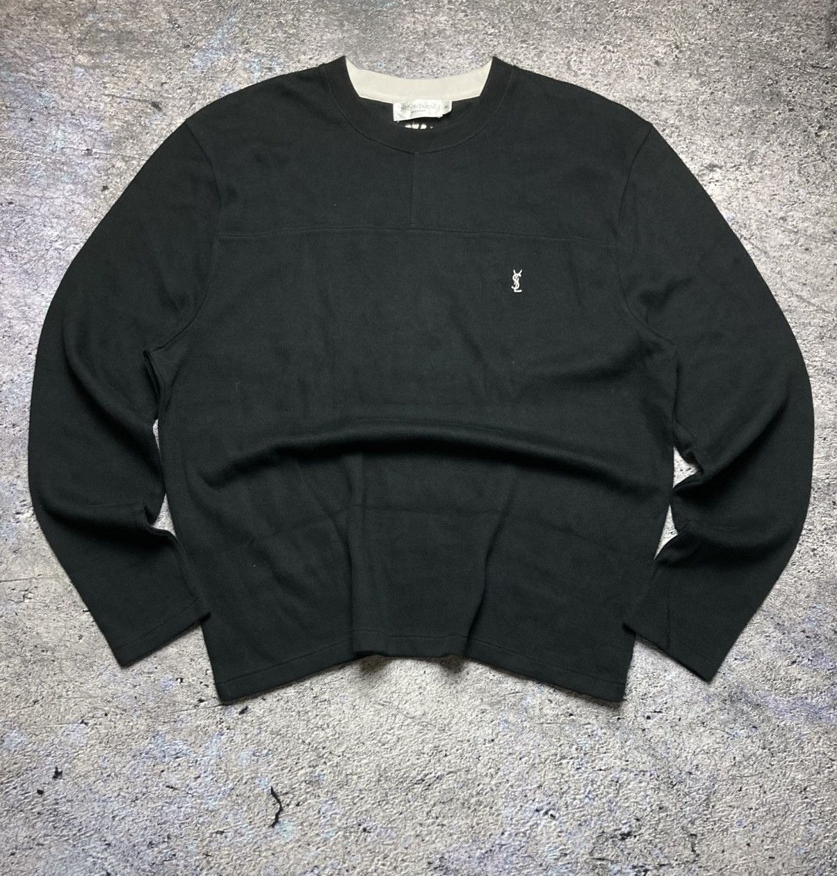 Vintage × Yves Saint Laurent Sweatshirt Yves Saint Laurent Big Logo Streetwear Vintage Size US XL / EU 56 / 4 - 2 Thumbnail