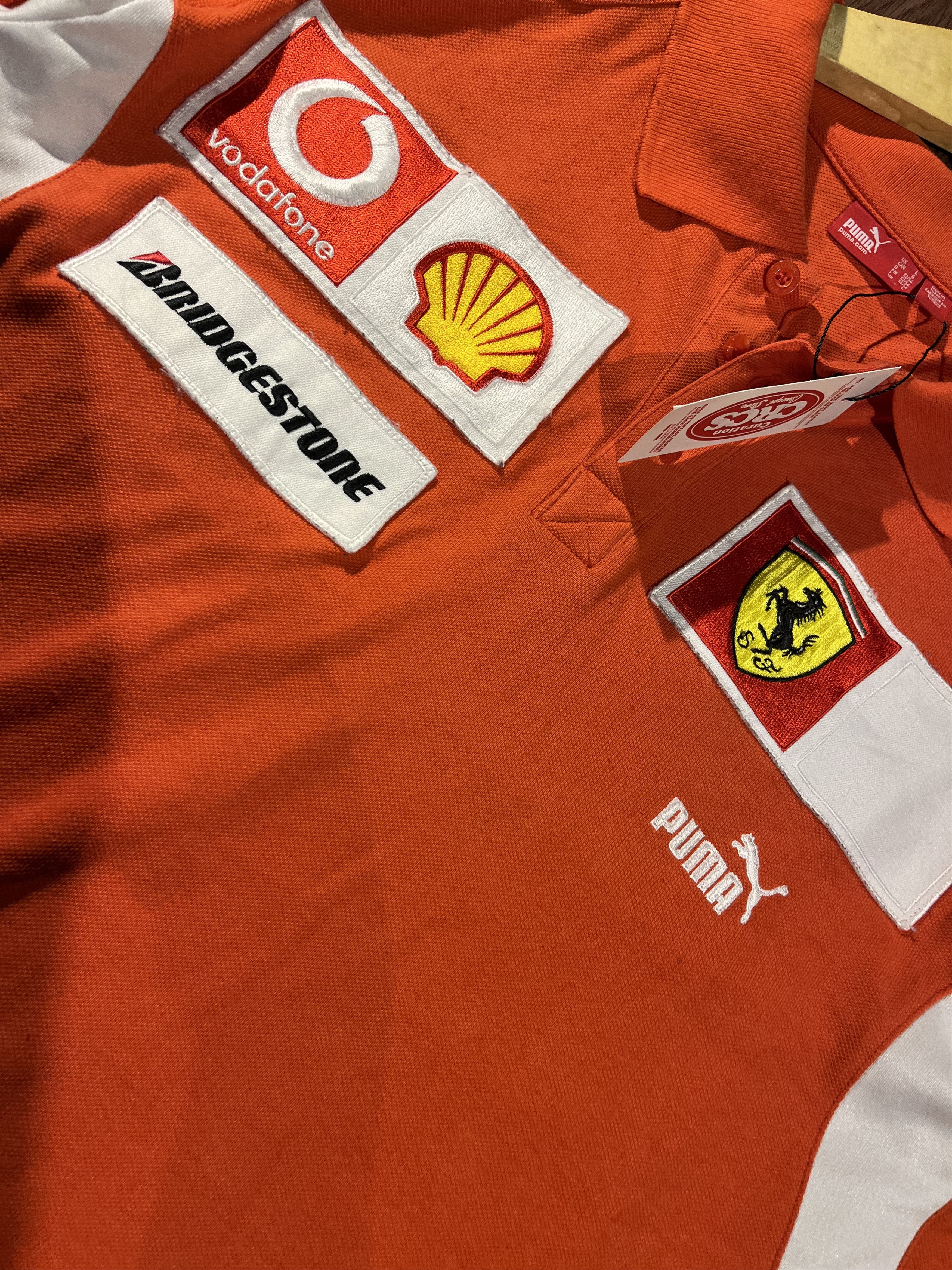 Ferrari × Formula 1 Scuderia Ferrari Vodafone F1 Team Long sleeve Polo shirt Size US XL / EU 56 / 4 - 2 Thumbnail