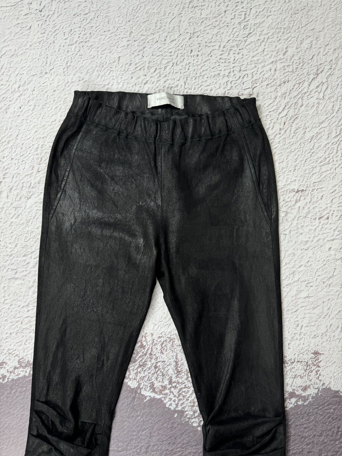 Other Hironae Paris black lambskin leather leggings women size 26 Size 26" / US 2 / IT 38 - 5 Thumbnail