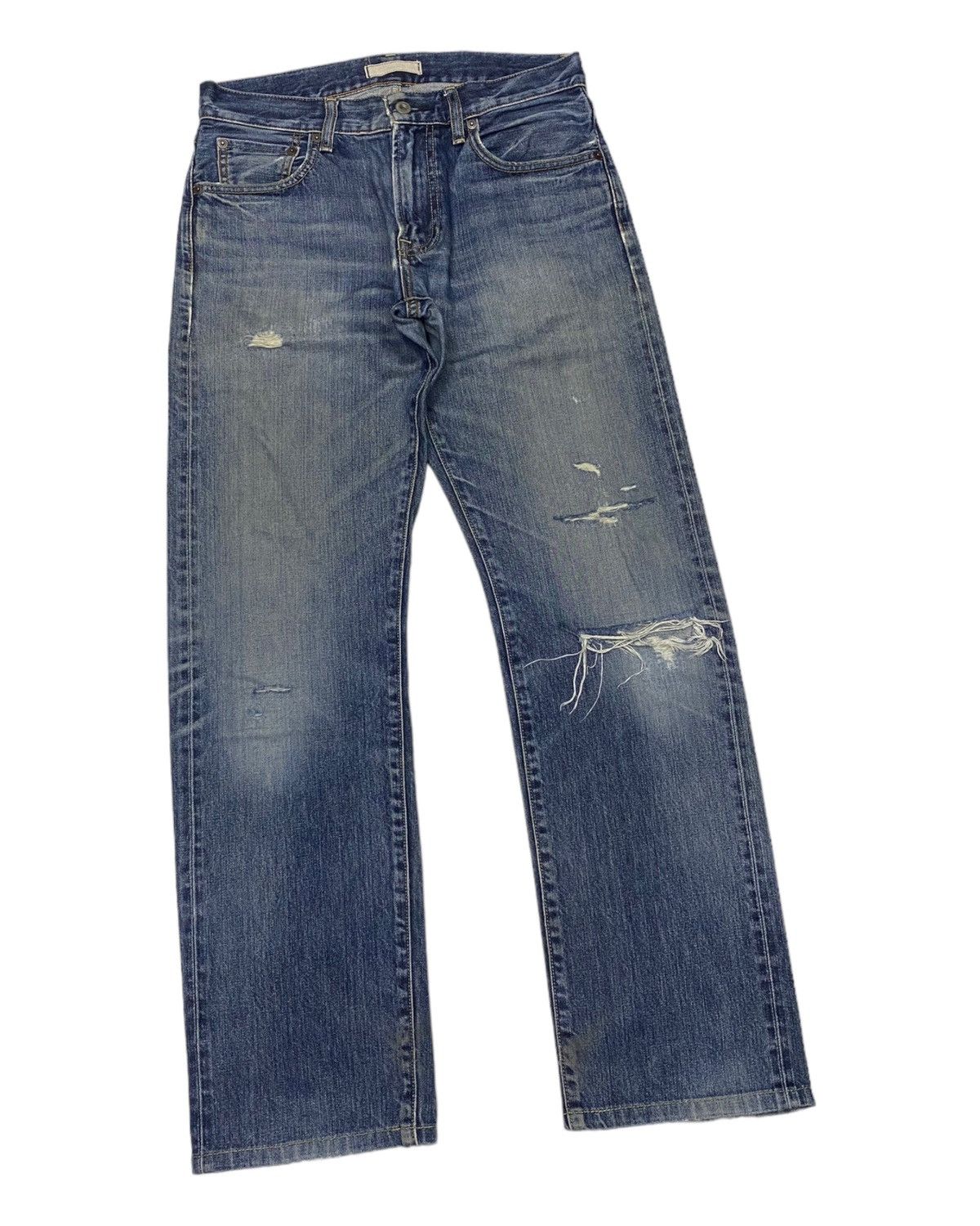 Undercover × Uniqlo VINTAGE UNIQLO JAPAN DISTRESS RIPS DENIM UNDERCOVER STYLE Size US 30 / EU 46 - 5 Thumbnail