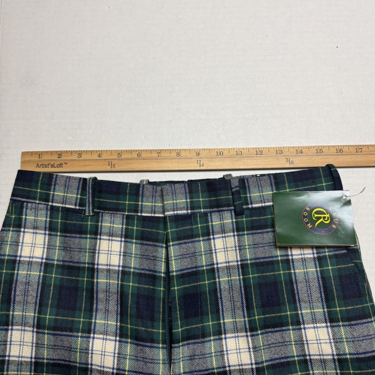 Club Room Vintage CLUB ROOM Worsted Wool Pants In Green Plaid Size US 32 / EU 48 - 12 Thumbnail