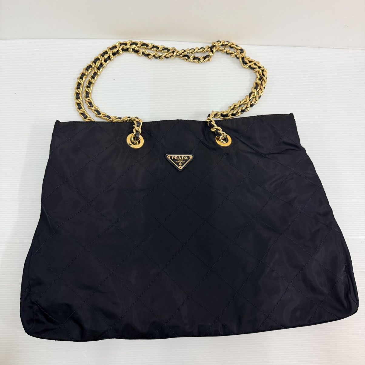 Prada Prada Nylon Large Shoulder Chain Bag Size ONE SIZE - 14 Thumbnail