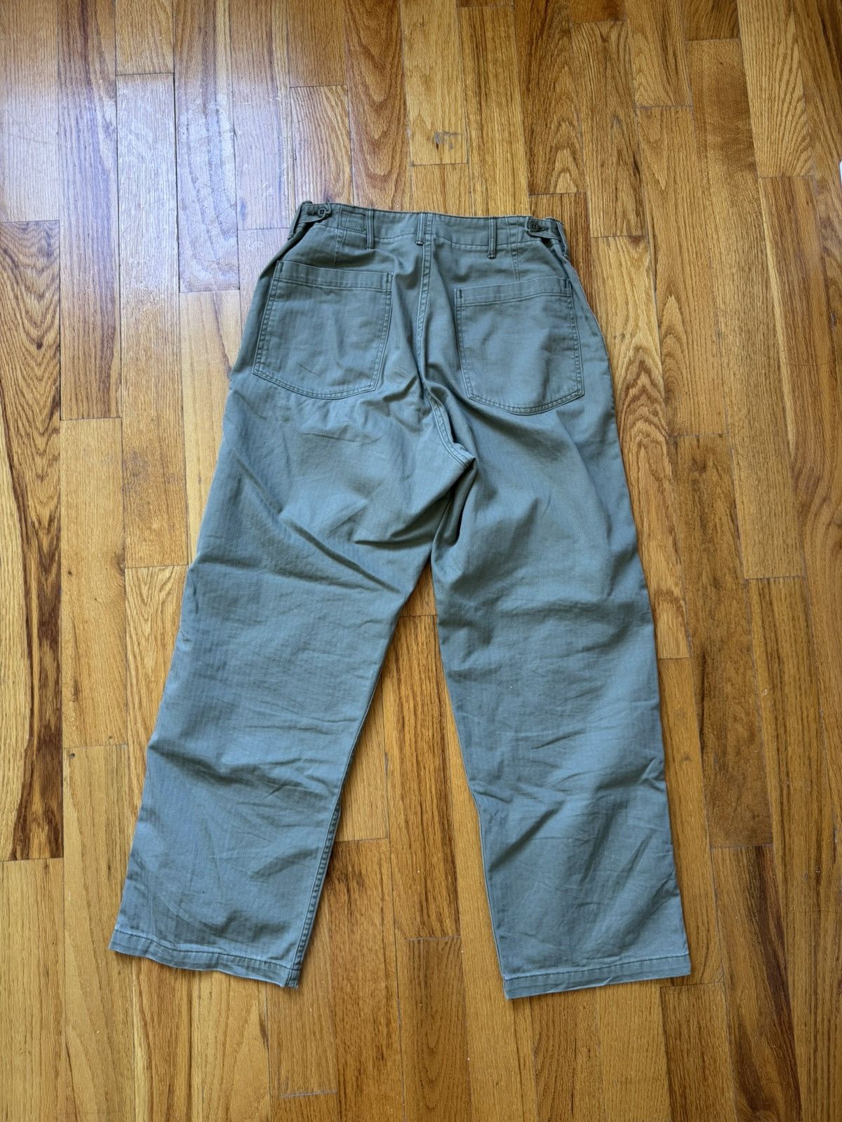 Orslow Herringbone Fatigue Pants Size US 30 / EU 46 - 2 Thumbnail