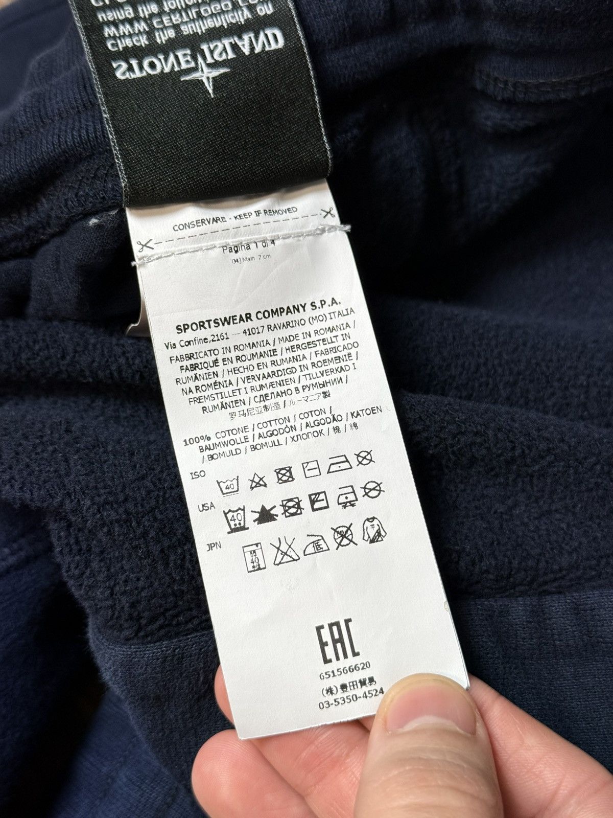 Stone Island Stone Island Blue Cargo Jogger Sweat Pants Size US 34 / EU 50 - 12 Thumbnail