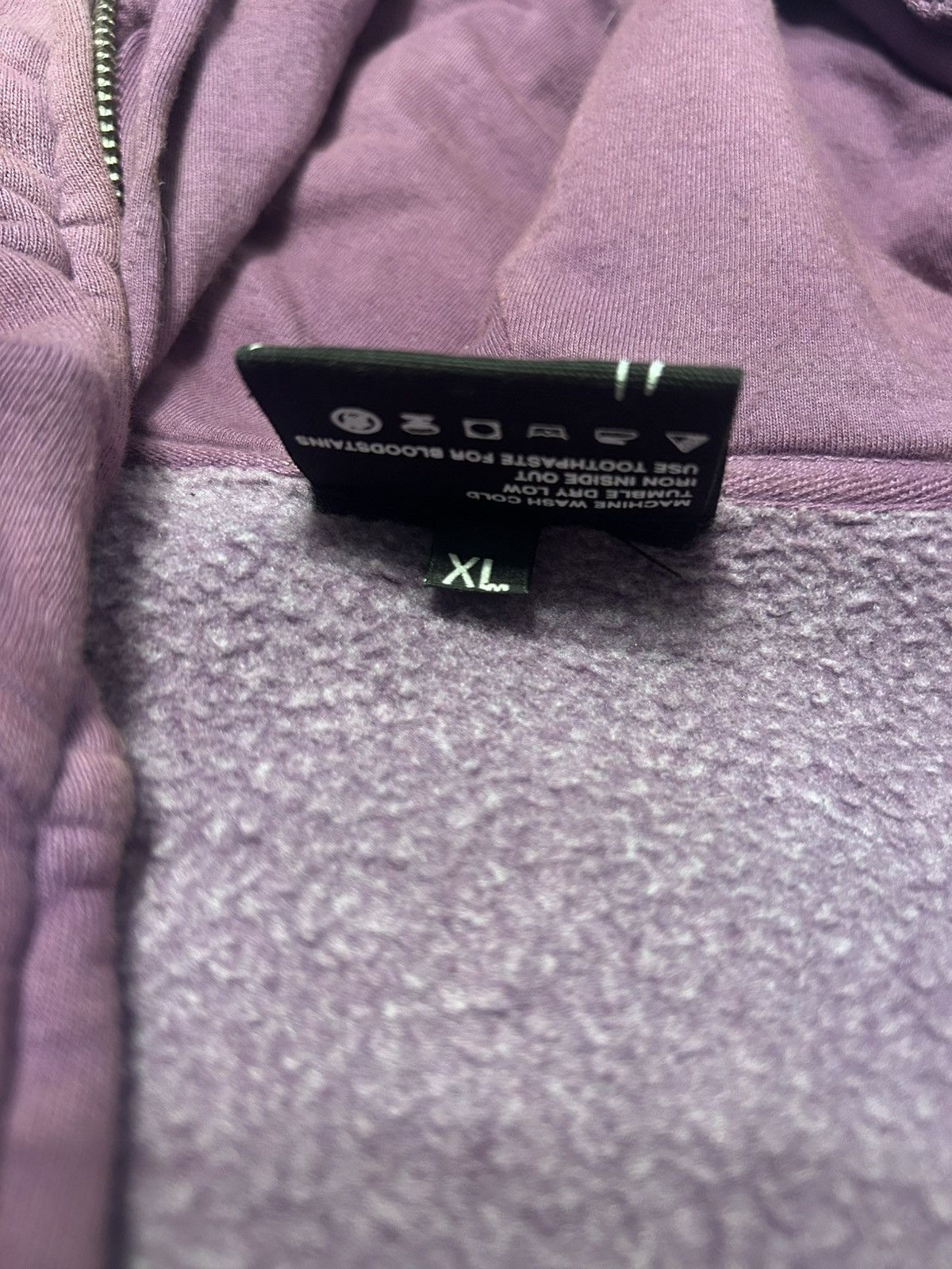 Half Evil Purple Tie Dye Full Zip Hoodie
