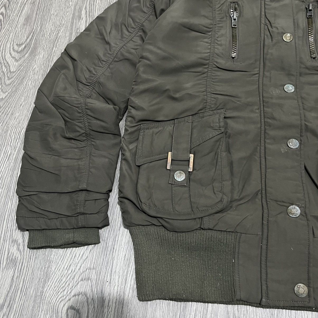 14th Addiction Dominion - Faux Fur Bono Bomber Down Jacket Lgb Style Size US M / EU 48-50 / 2 - 4 Thumbnail