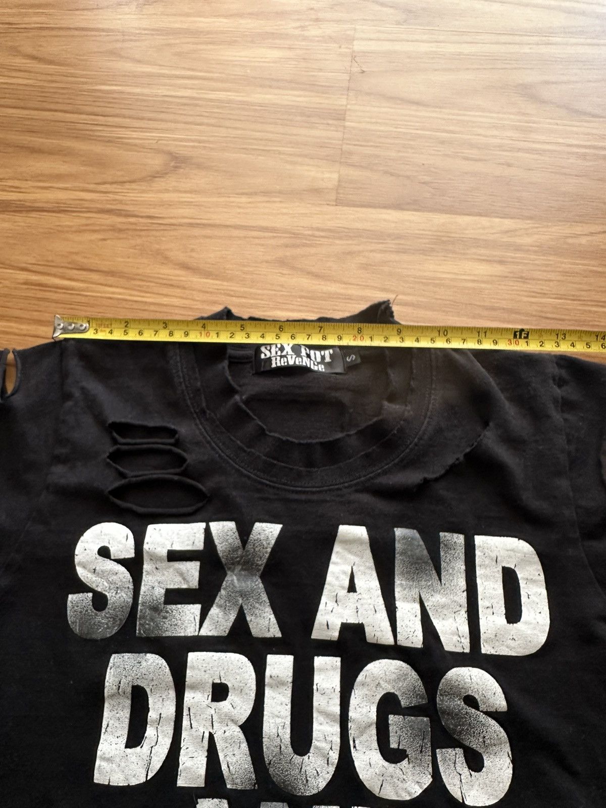 Sex Pot ReVeNGe Sex Pot Revenge “Sex Drug & Rock Roll” Distressed Punk Shirt Size US S / EU 44-46 / 1 - 12 Thumbnail