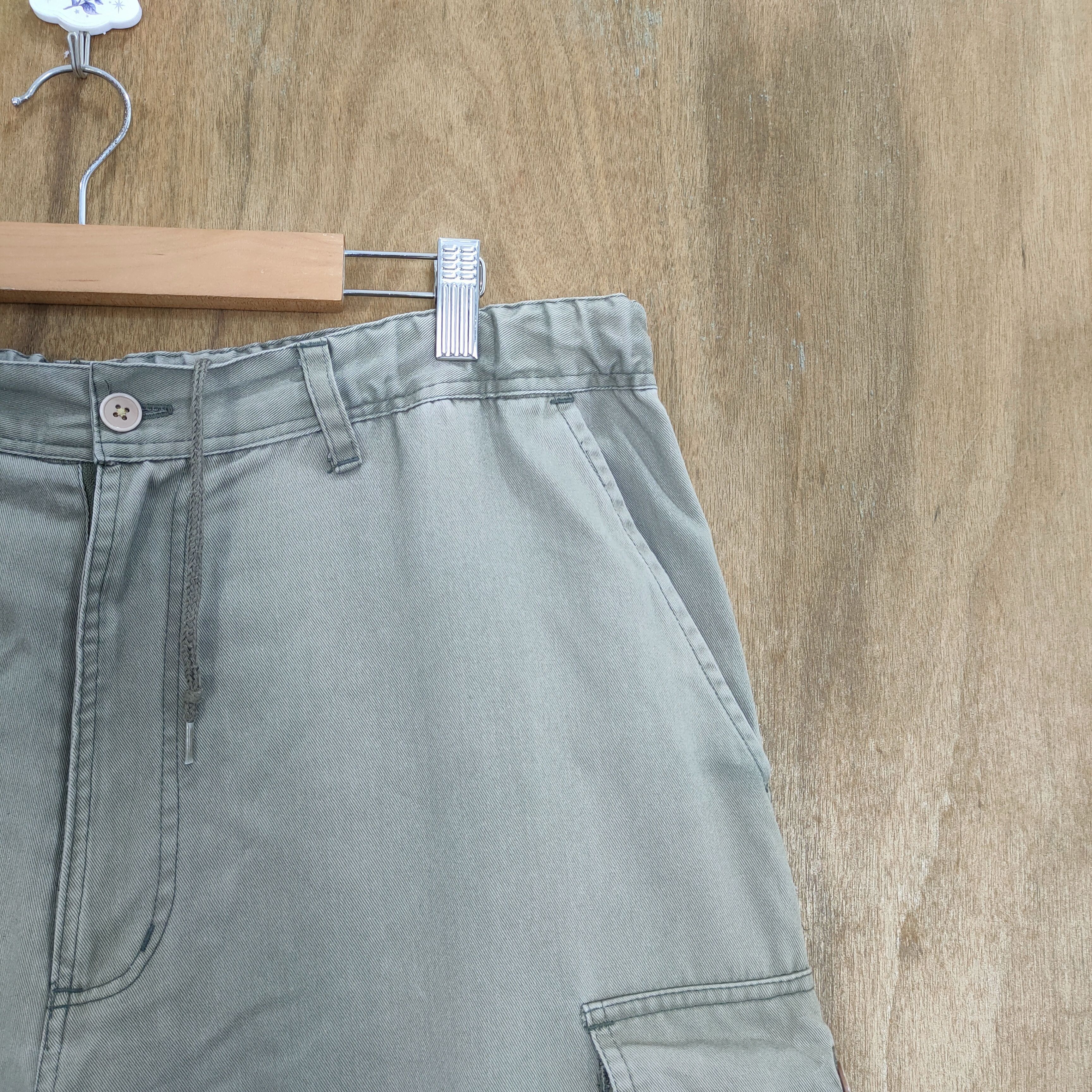 Black Label × Japanese Brand DESIGN LAB GREY DRAWSTRING WAIST CARGO PANTS Size US 36 / EU 52 - 6 Thumbnail