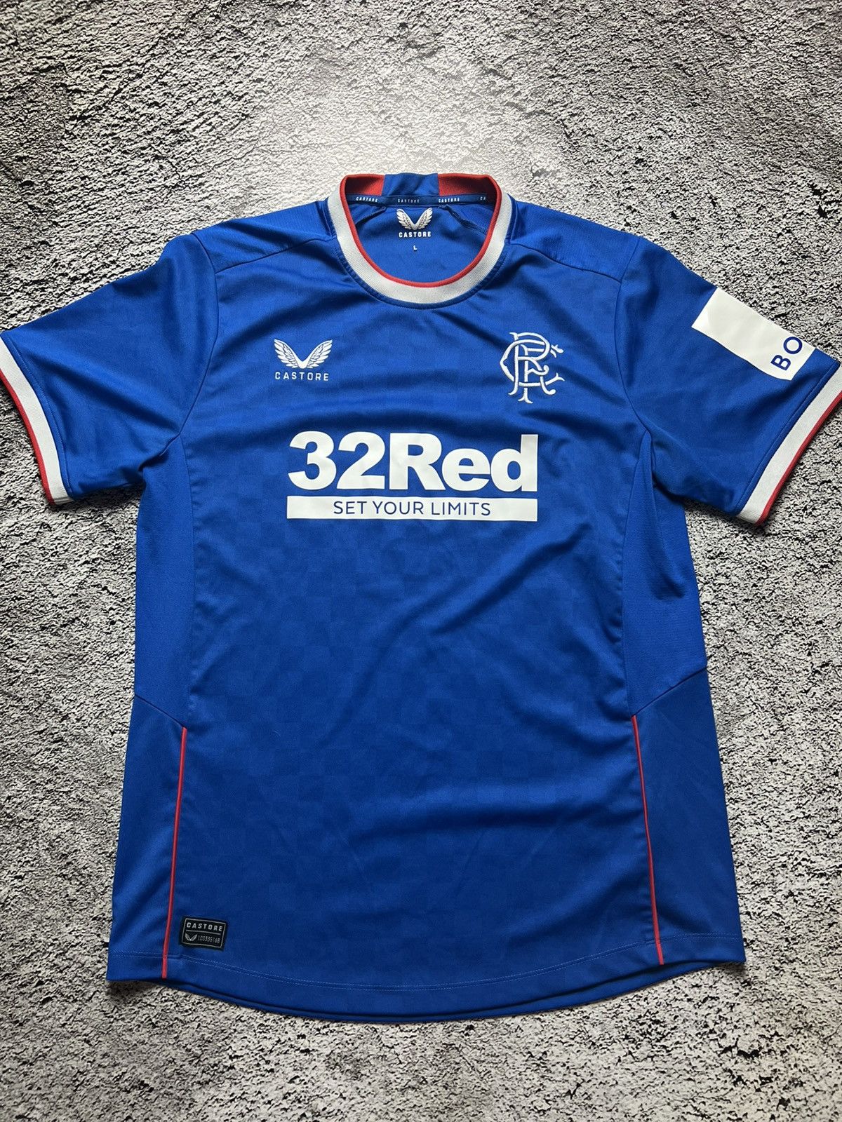 Castore 2022-2023 Glasgow Rangers castore jersey Size US L / EU 52-54 / 3 - 1 Thumbnail