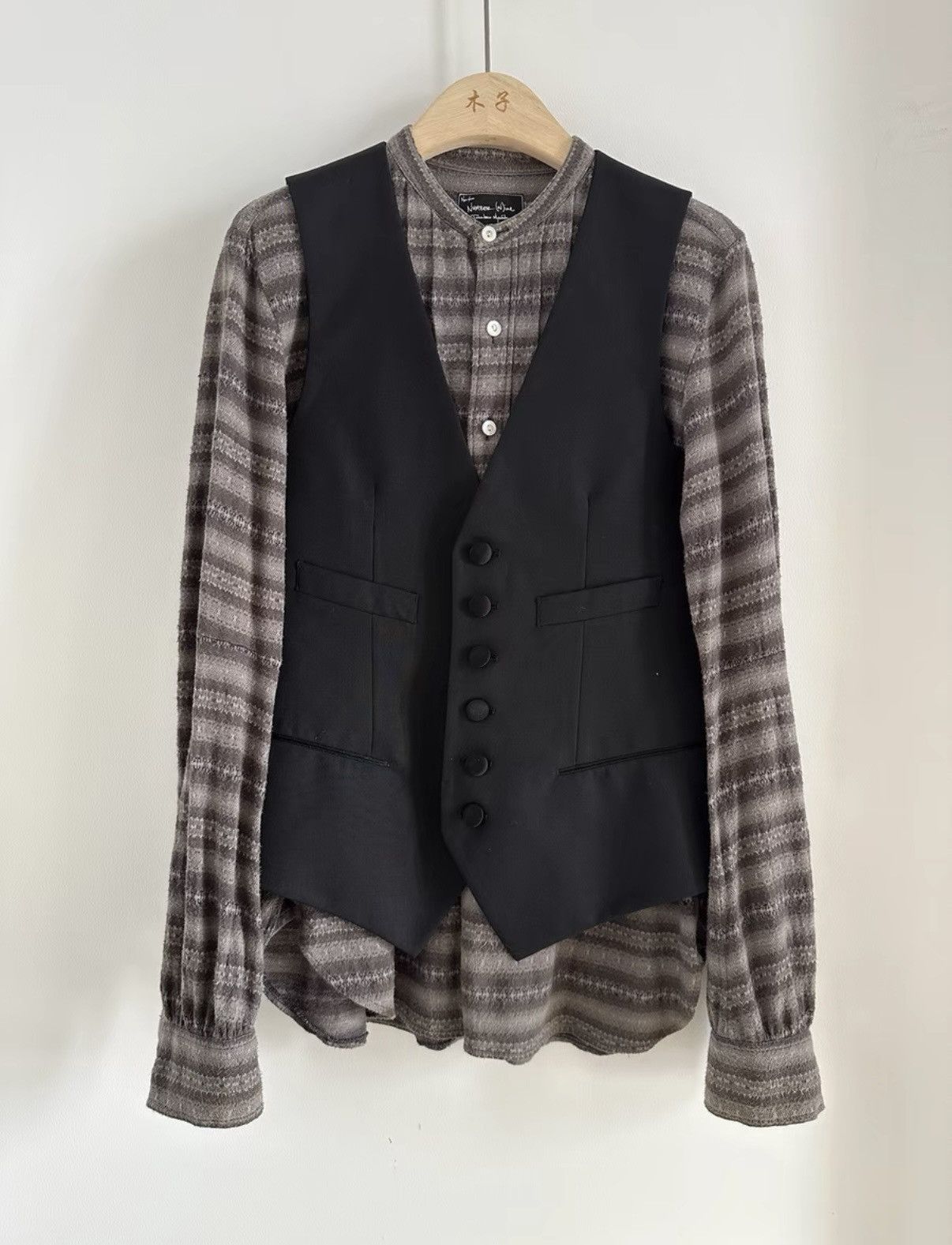 Number (N)ine Number Nine 08ss front pleated shirt birds Size US M / EU 48-50 / 2 - 1 Thumbnail