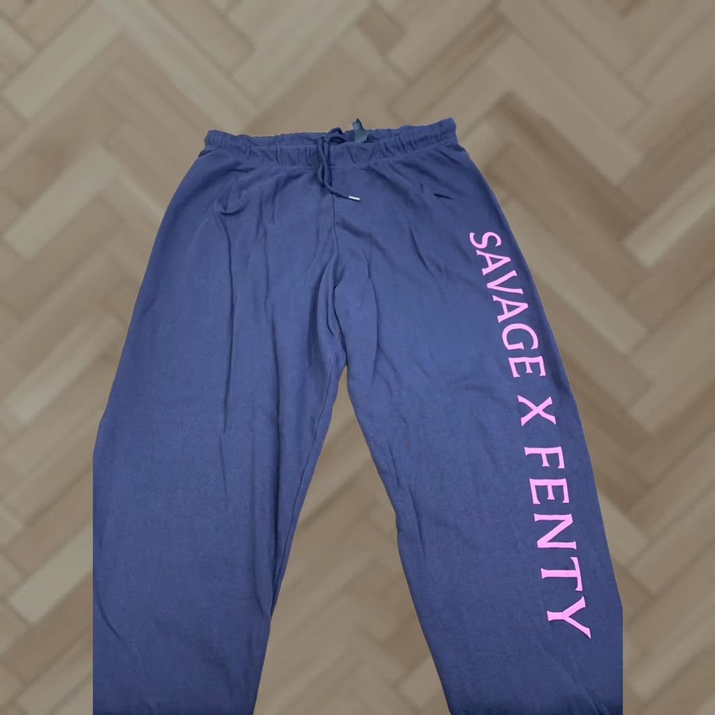 Vintage Savage x Fenty Sweatpants XL Purple Women Size 40" / US 18 - 1 Thumbnail