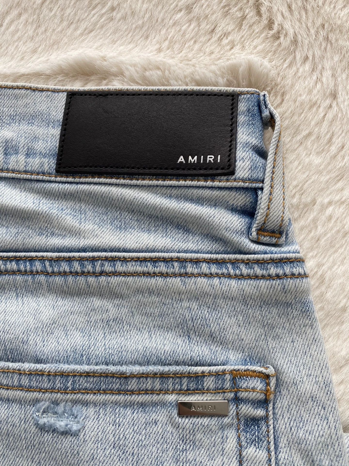 Amiri amiri light blue paisley patchwork jeans Size US 29 - 3 Thumbnail