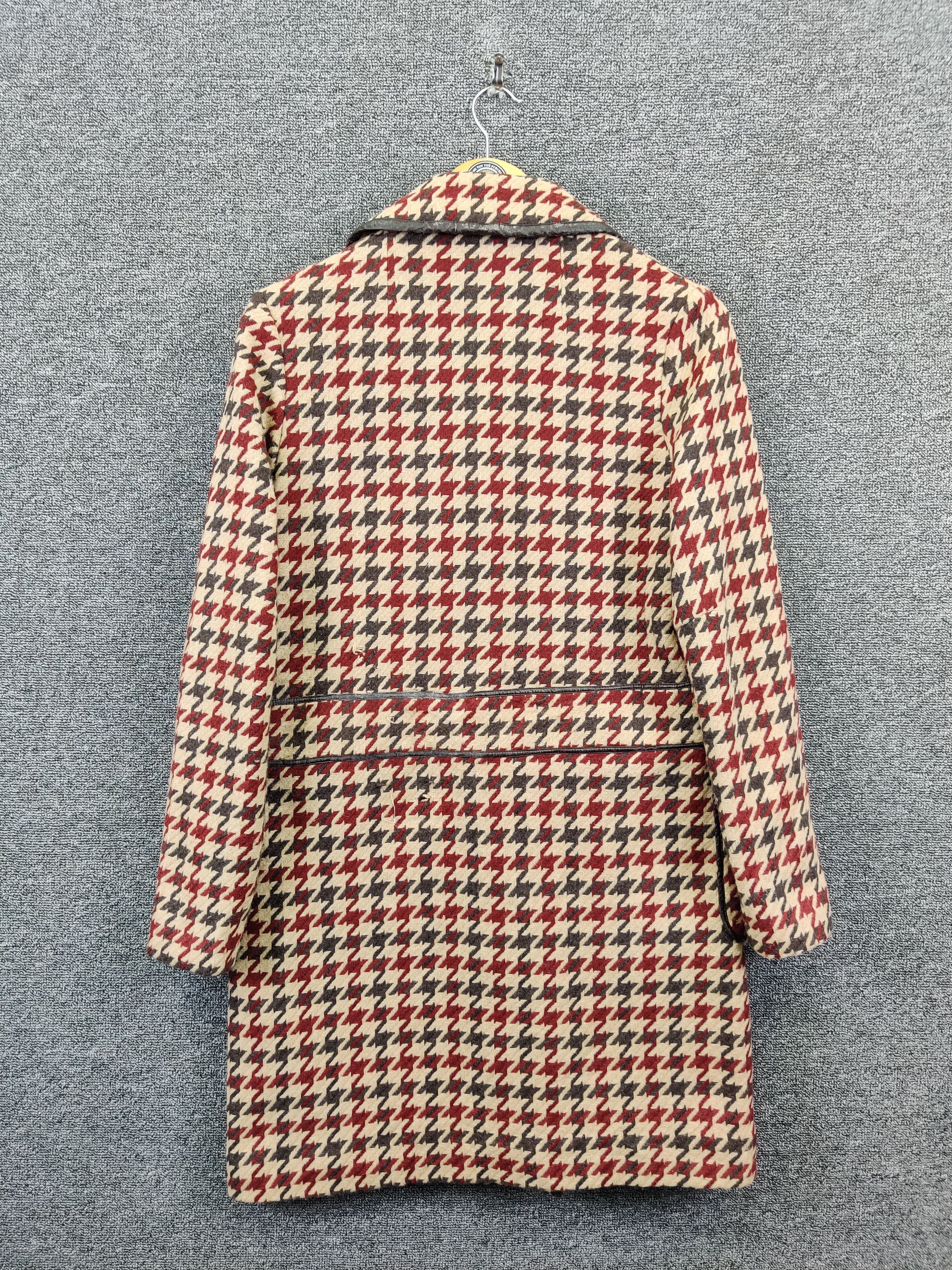 Japanese Brand Vintage Mady II Houndstooth Long Coat Jacket Size US M / EU 48-50 / 2 - 6 Thumbnail