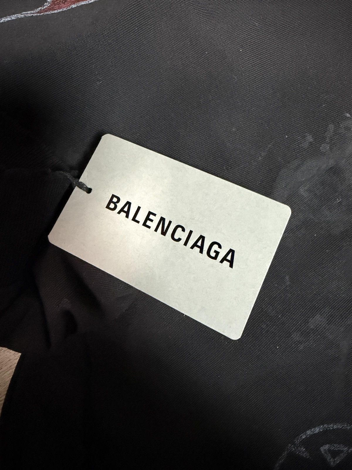 Balenciaga Balenciaga Paris Moon Hoodie No Pocket Black Size US M / EU 48-50 / 2 - 9 Thumbnail