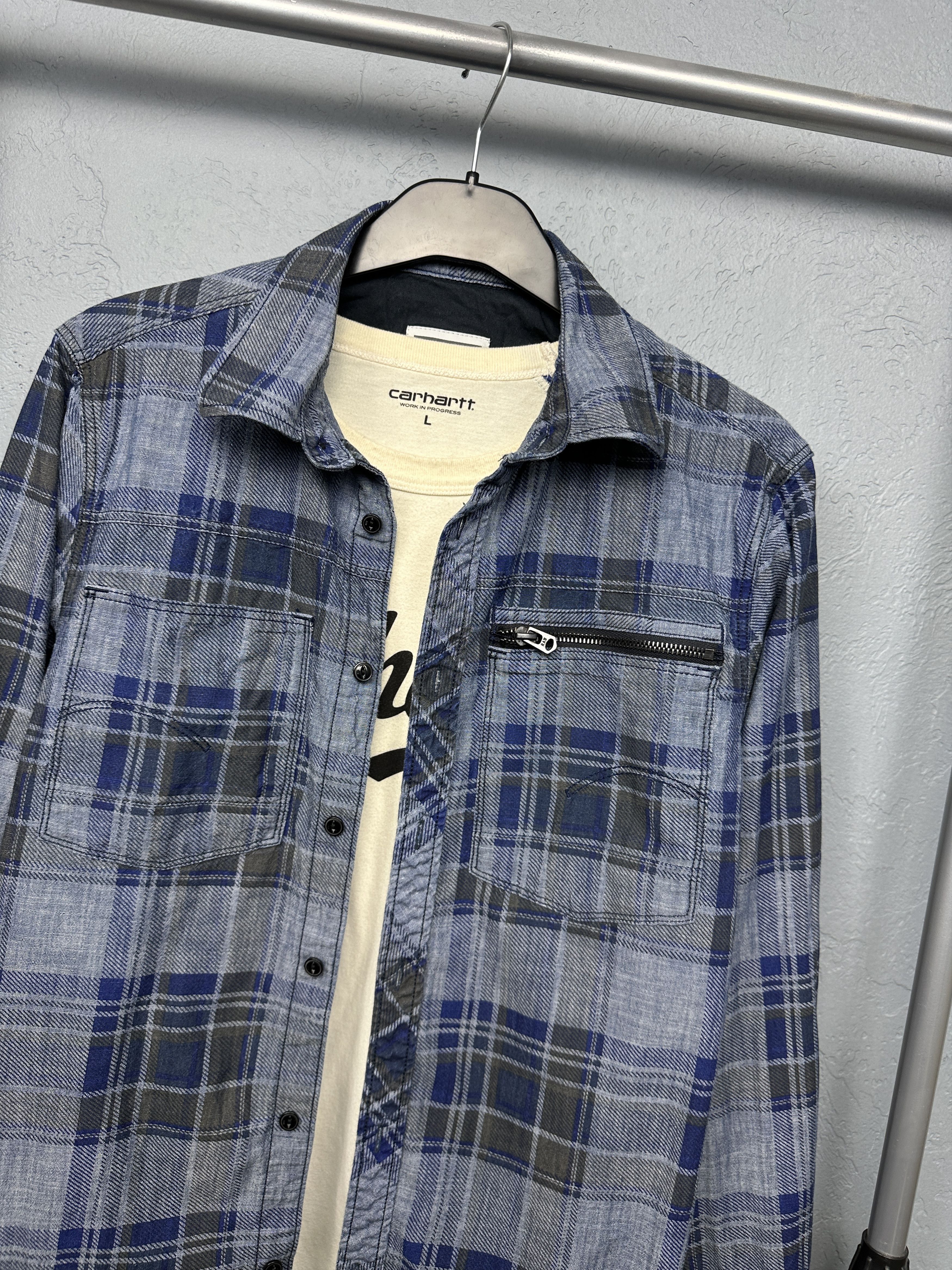 G-Star G Star Raw Mens Attacc Long Sleeve Plaid Shirt Size US M / EU 48-50 / 2 - 2 Thumbnail