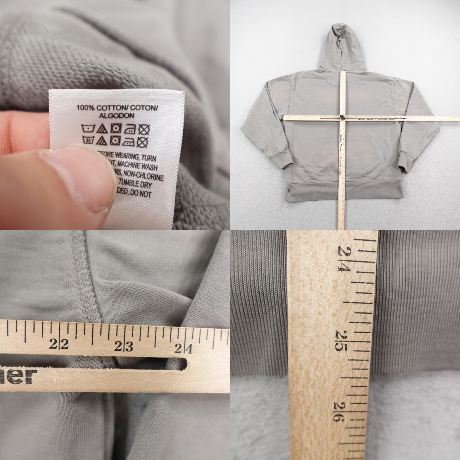 Lucky Brand Lucky Brand Hoodie Men Medium Gray Pullover Sweatshirt Heavyweight Army Outdoor USA Size US M / EU 48-50 / 2 - 8 Thumbnail