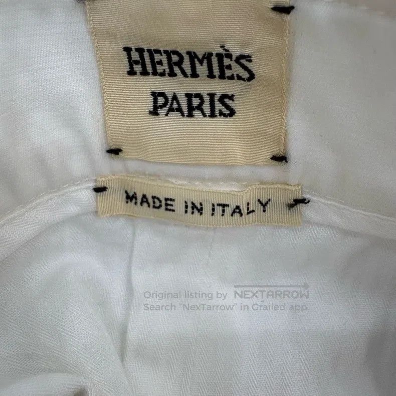 Hermes Hermes White cotton casual shorts Size 24" / US 00 / IT 34 - 7 Thumbnail