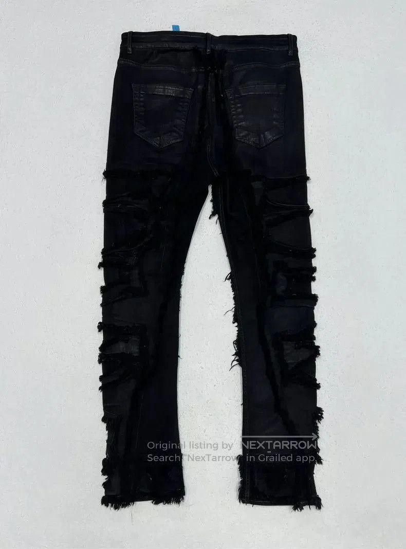 Rick Owens Rick Owens Distressed Black Jeans Size 34. Size US 34 / EU 50 - 2 Thumbnail