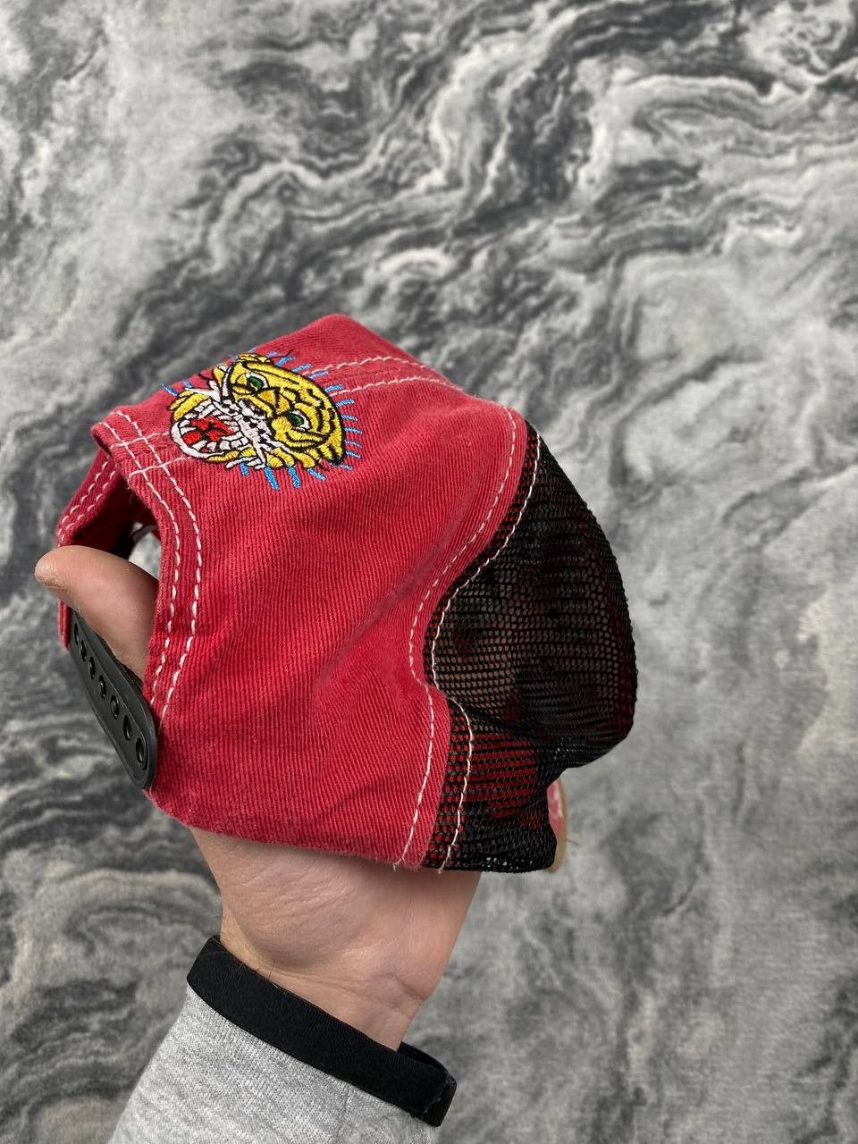 Ed Hardy Ed Hardy by Christian Audigier Eternal Love Cap Hat Y2K Red Size ONE SIZE - 3 Thumbnail