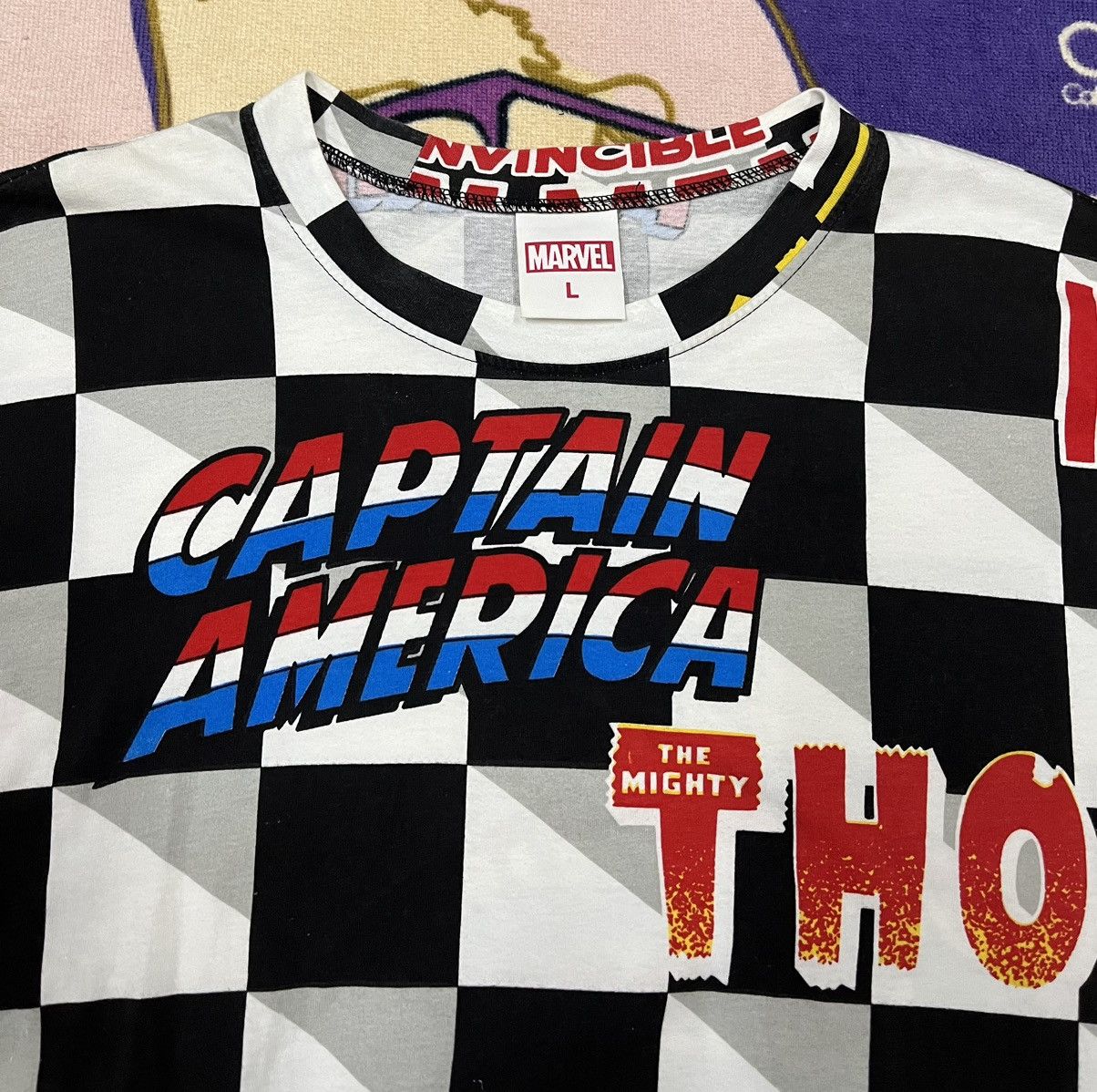 Japanese Brand × Marvel Comics MARVEL Rare Design Shirt Size US L / EU 52-54 / 3 - 4 Thumbnail