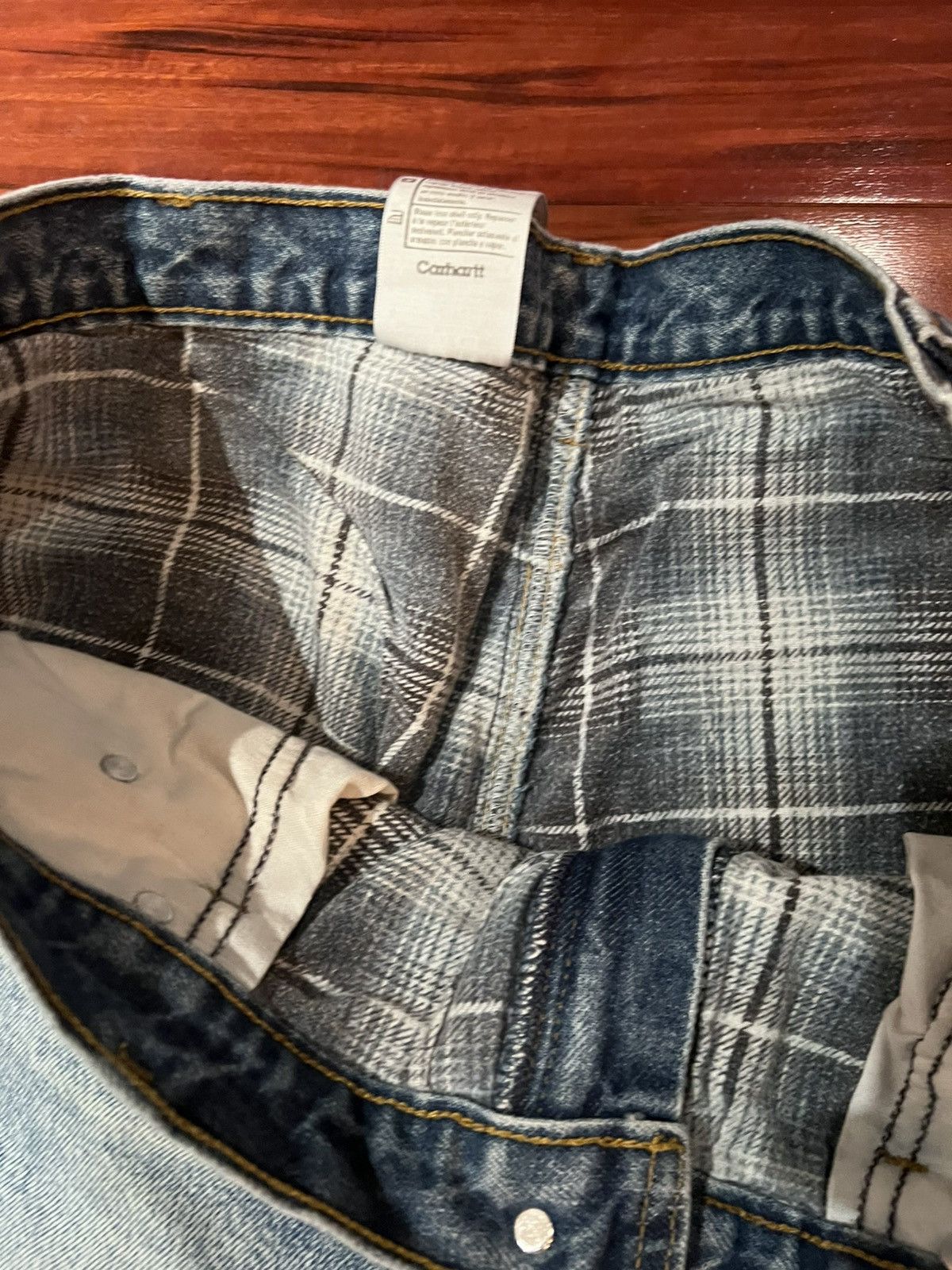 Carhartt × Vintage Rare Vintage Carharrt Lined Jeans Size US 38 / EU 54 - 8 Thumbnail