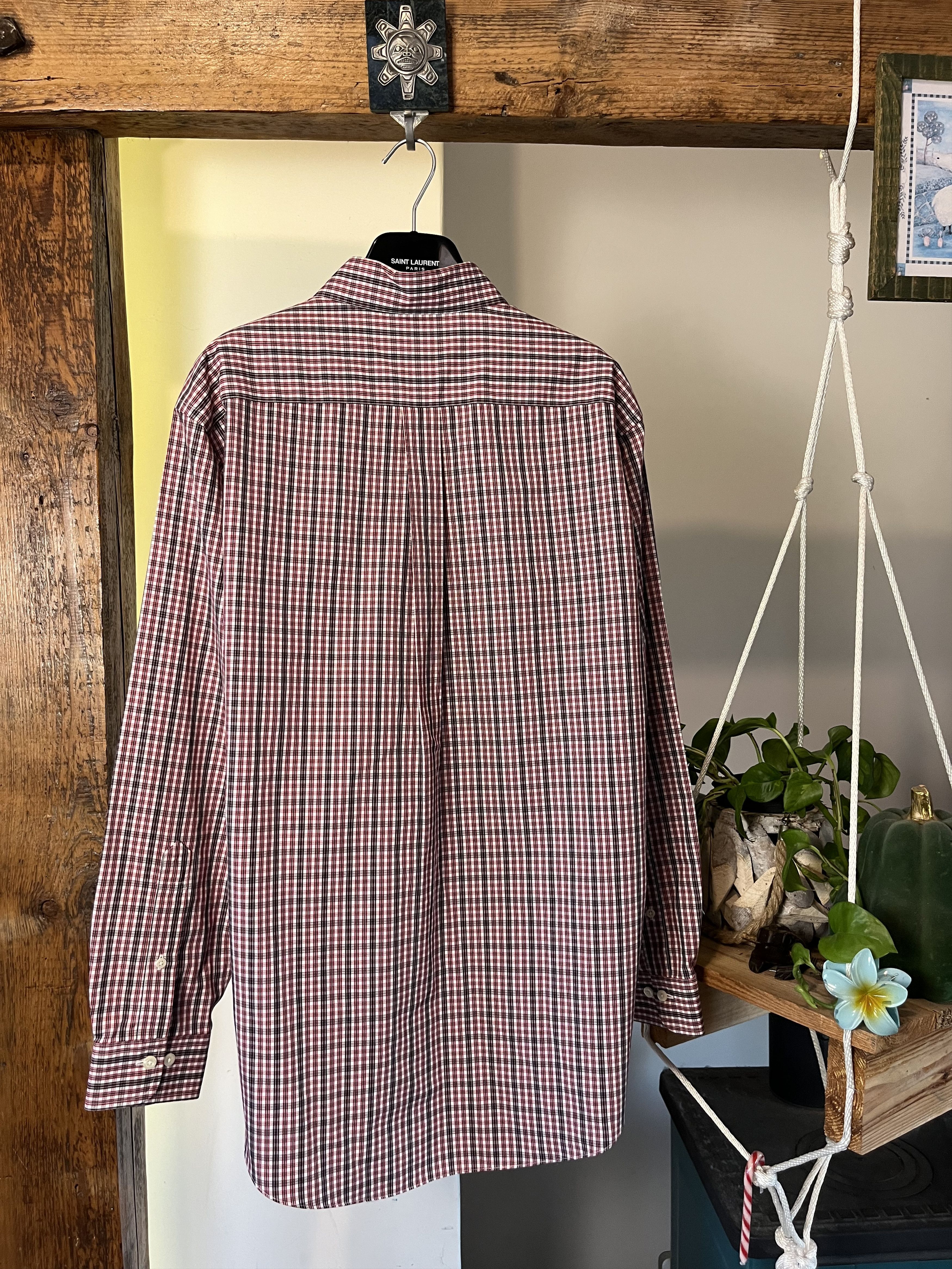 Brooks Brothers × Vintage Vintage 90s Brooks Brothers Button Down Checked Cotton Shirt Size US M / EU 48-50 / 2 - 2 Thumbnail