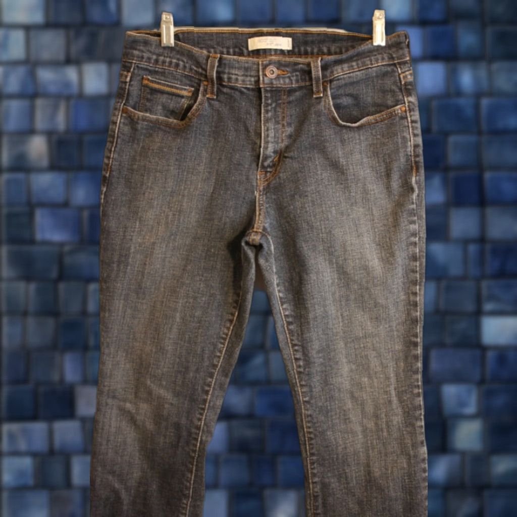 Denime Levis Boot Cut 515 Denim Jeans Size 10 S/C Brown Back Pocket Stitch Size 32" / US 10 / IT 46 - 1 Thumbnail