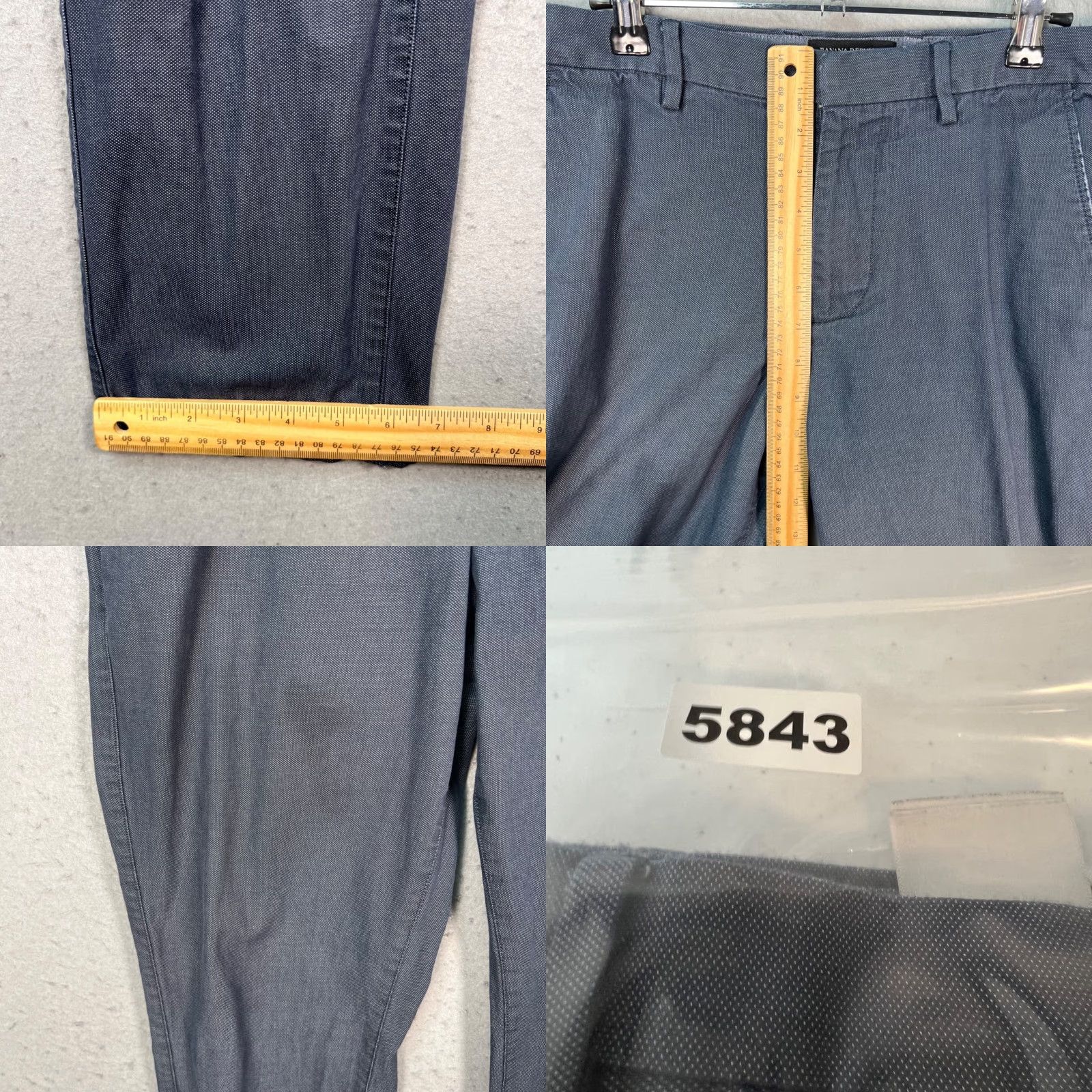 Banana Republic Banana Republic Kentfield Mens Pants Slim Chino Flat Front 31 31x28 Blue Cotton Casual Vintage No Womens Mens? Size US 31 - 8 Thumbnail